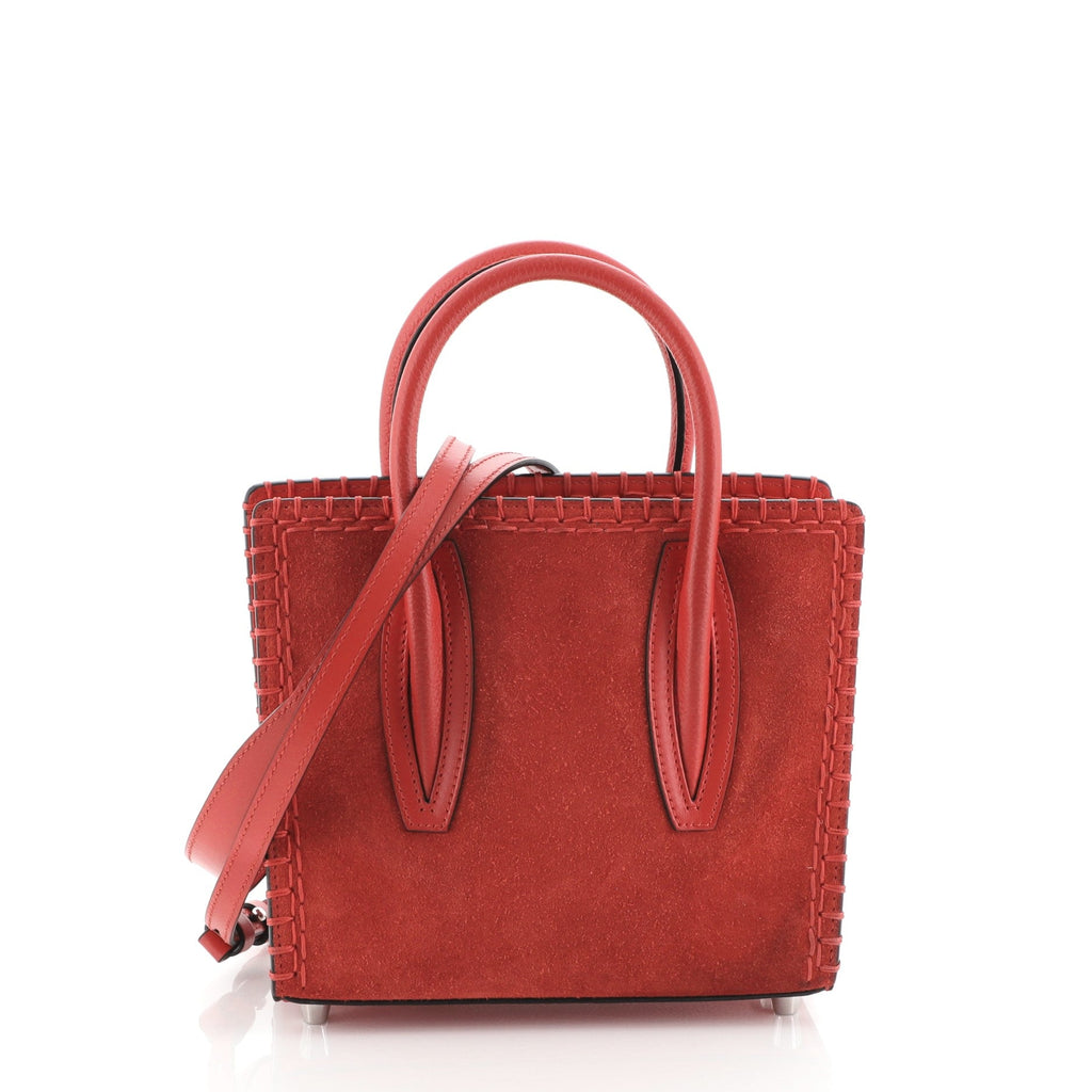 Paloma Tote Whipstitch Leather and Suede Mini