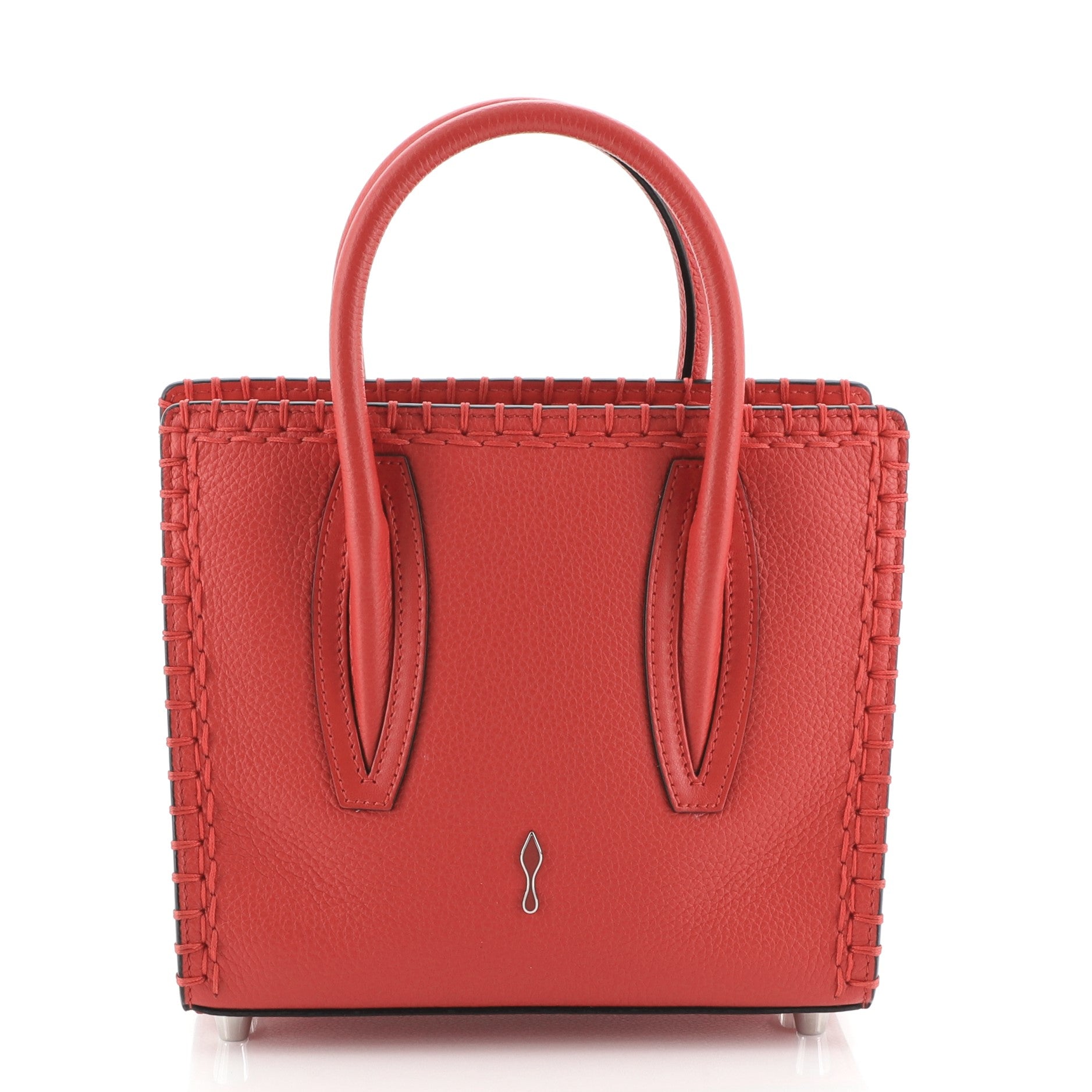 Paloma Tote Whipstitch Leather and Suede Mini