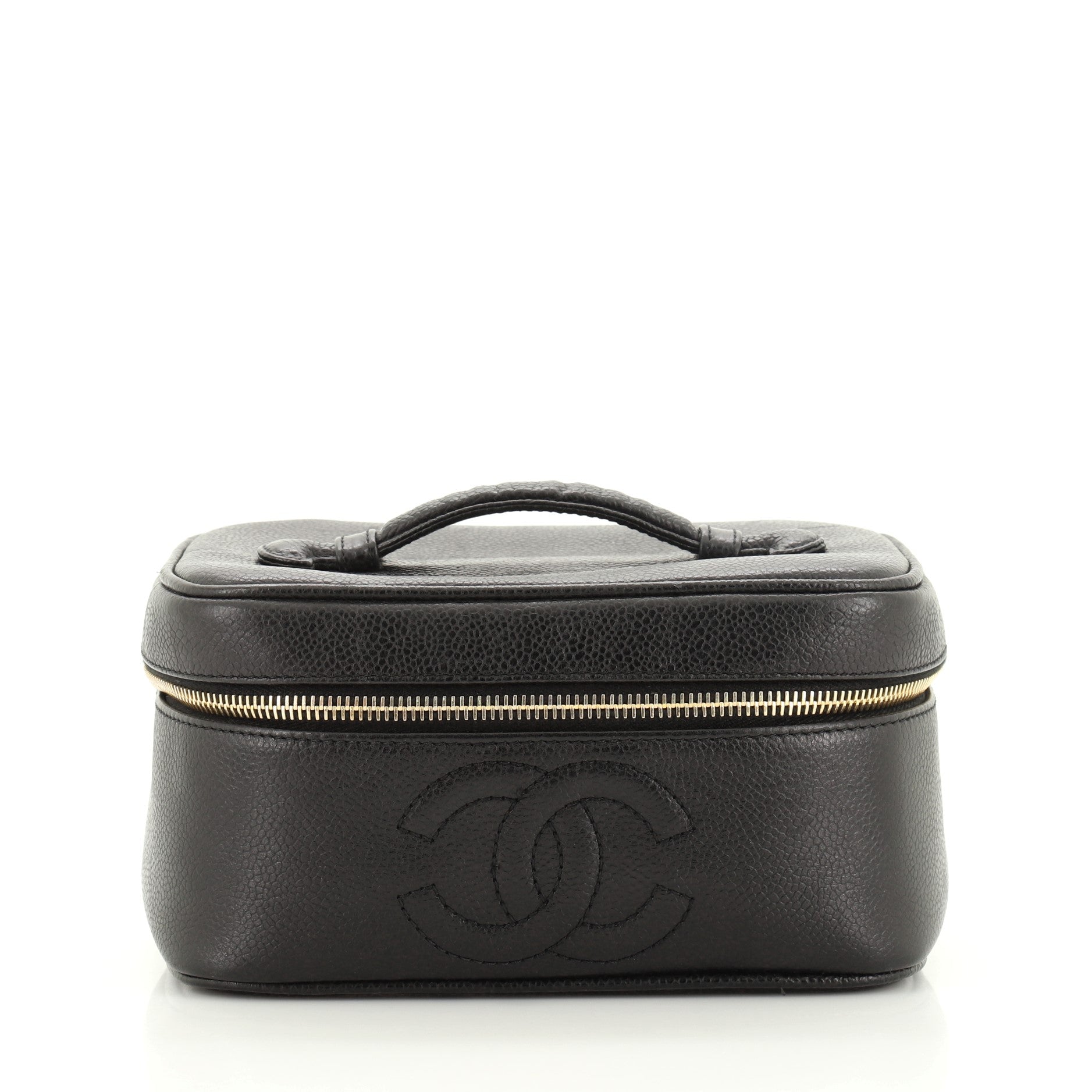 Vintage Timeless Cosmetic Case Caviar Medium