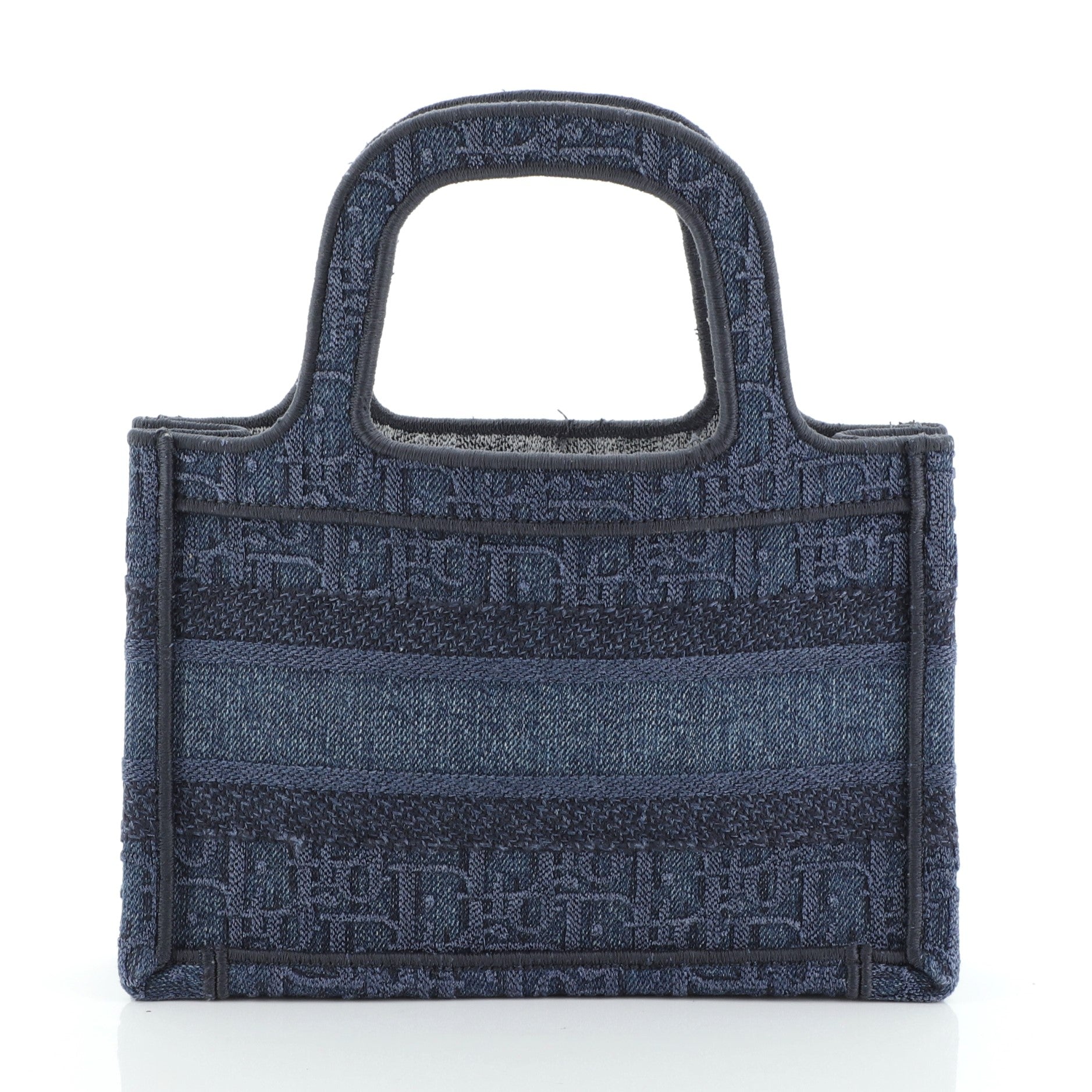 Book Tote Oblique Denim Mini