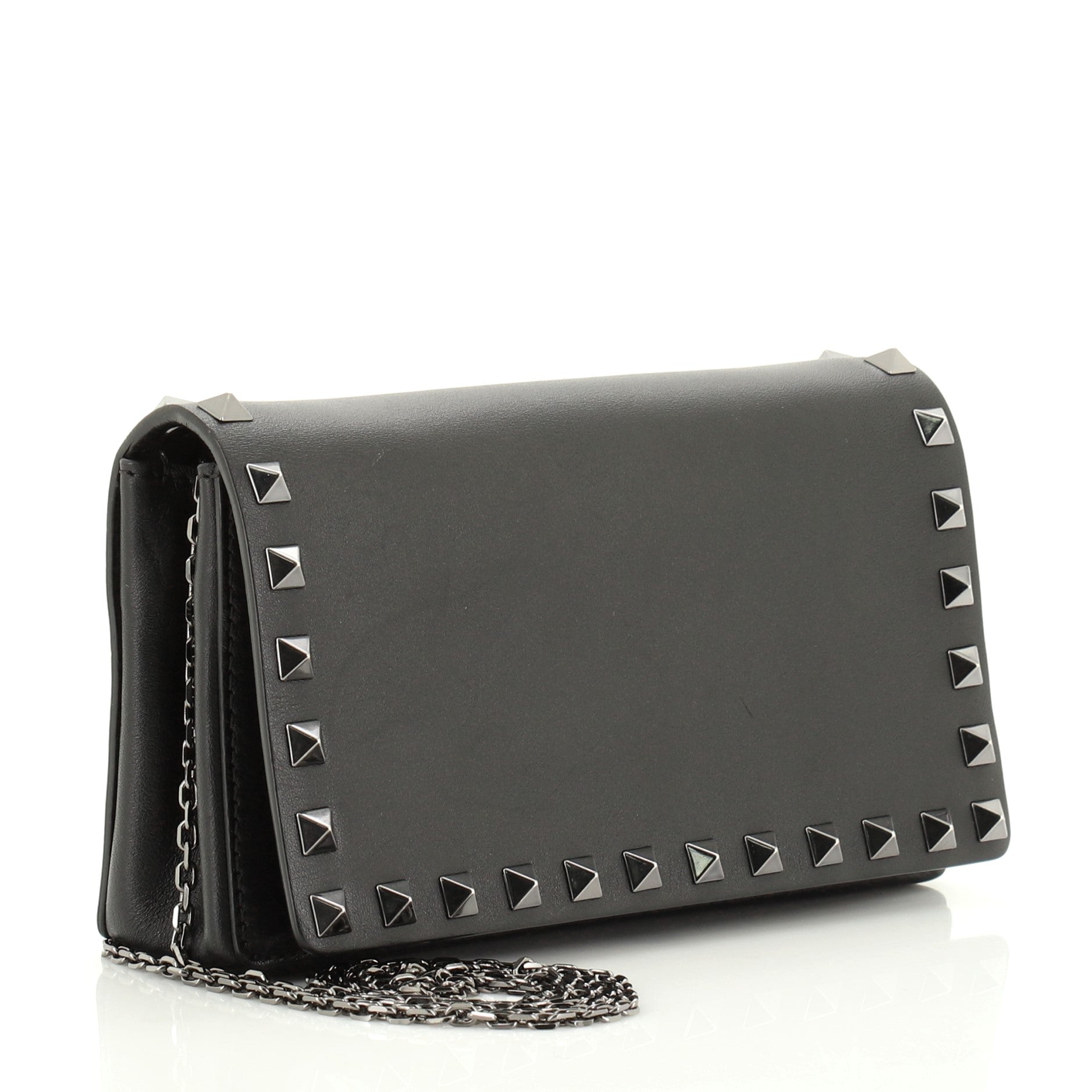 Rockstud Pouch Crossbody Bag Leather Mini
