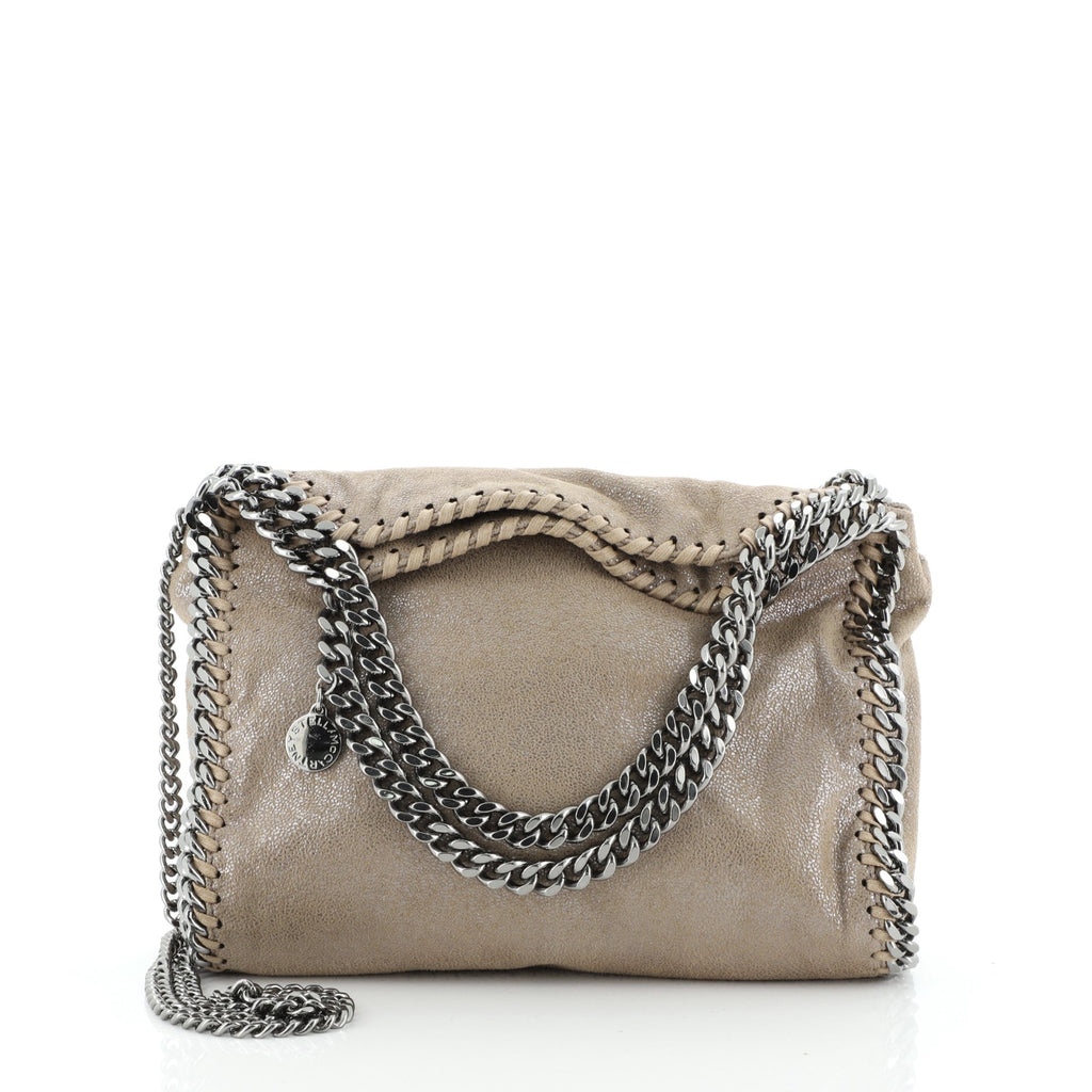 Falabella Fold Over Crossbody Bag Shaggy Deer Mini