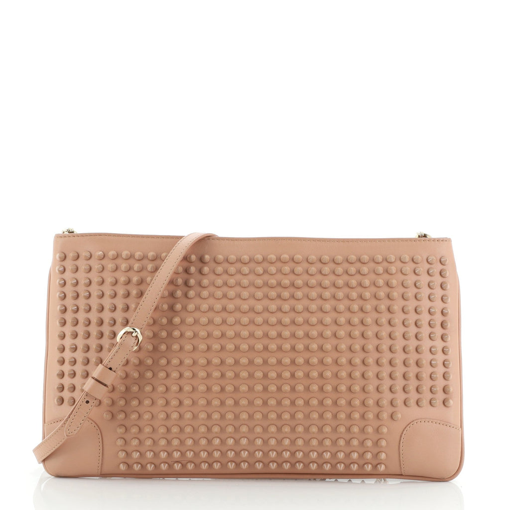 Loubiposh Clutch Spiked Leather