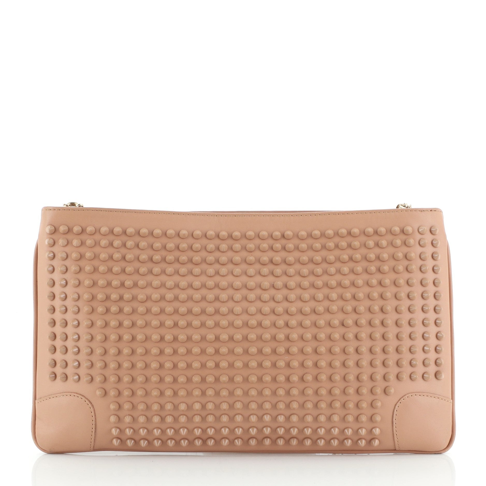 Loubiposh Clutch Spiked Leather