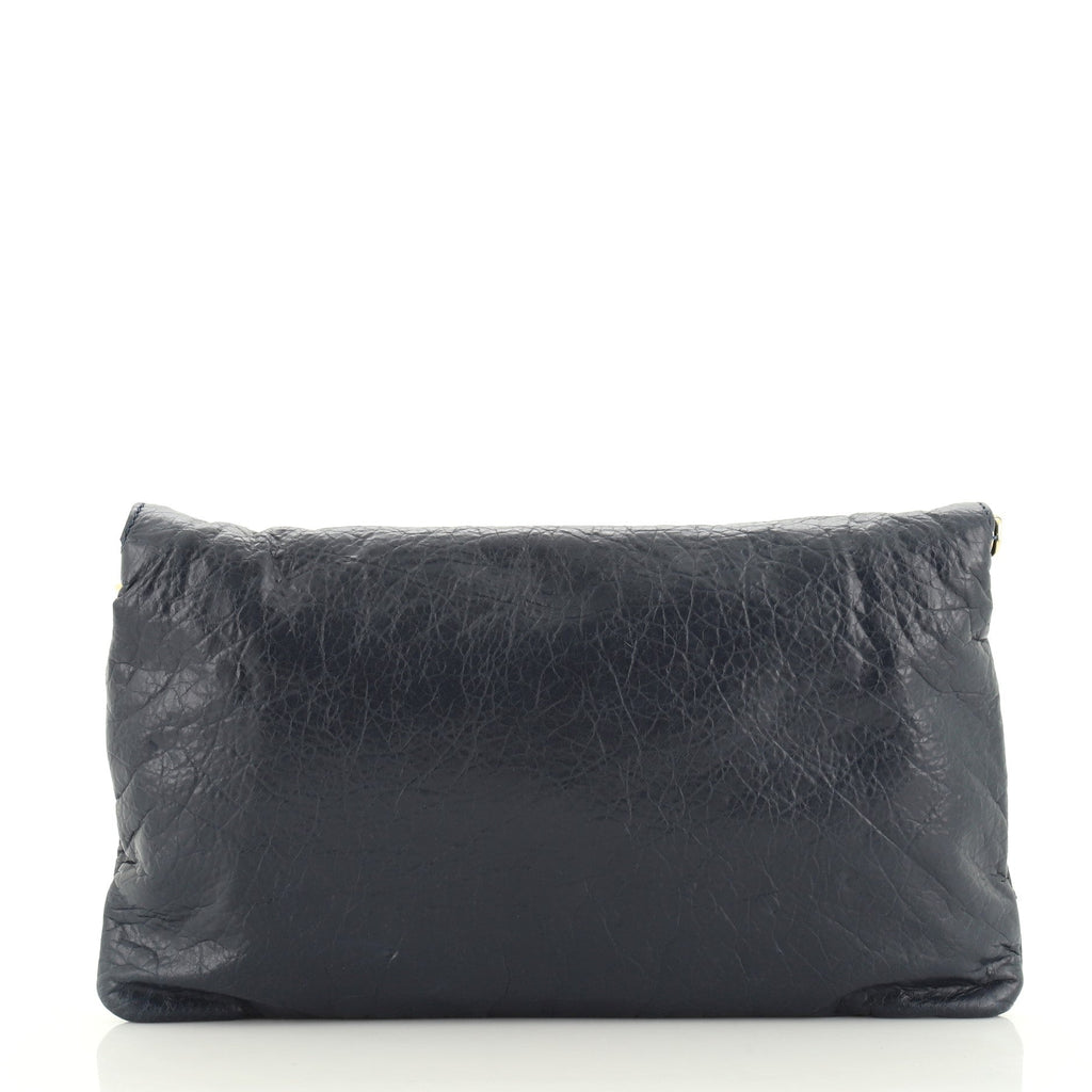 Envelope Strap Clutch Giant Studs Leather