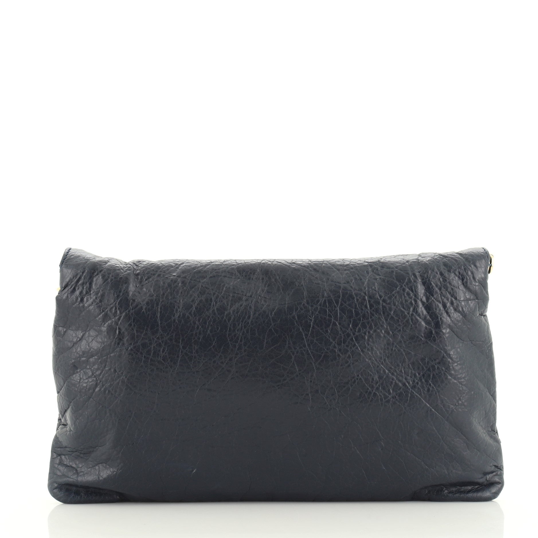 Envelope Strap Clutch Giant Studs Leather