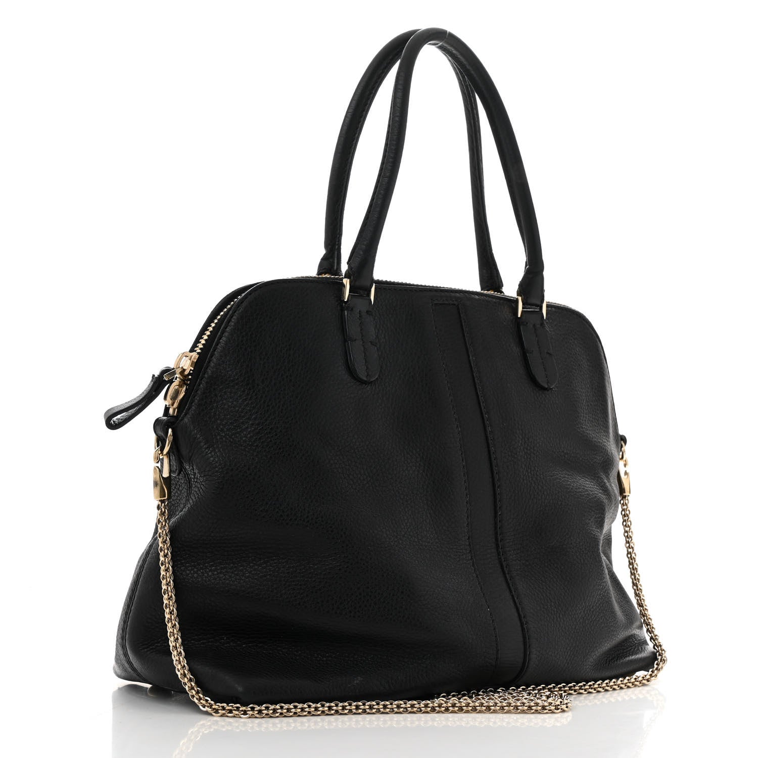 Grained Calfskin Va Va Voom Shoulder Bag Black