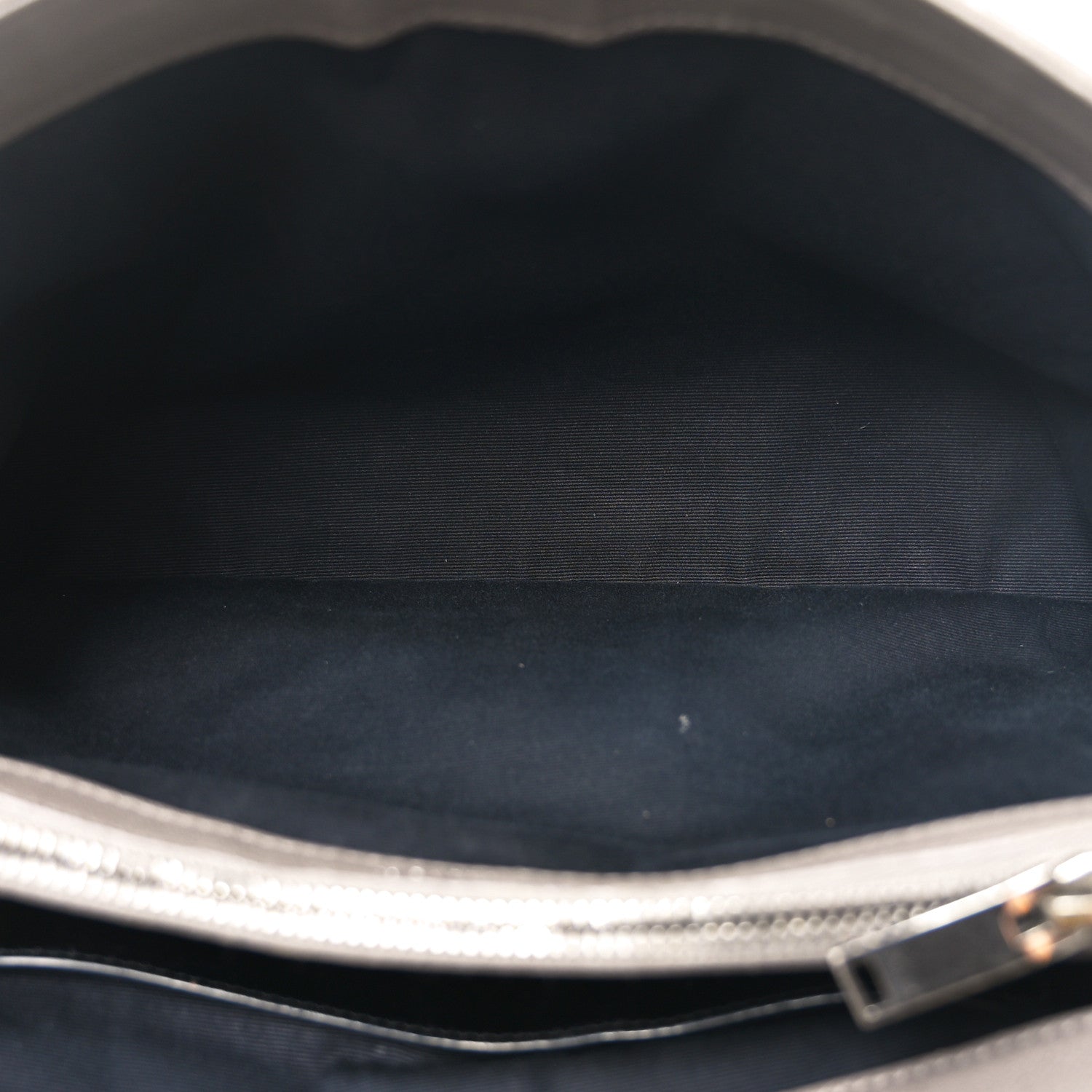 Sheepskin Medium West Hollywood Monogram Fold-Over Bag Grey
