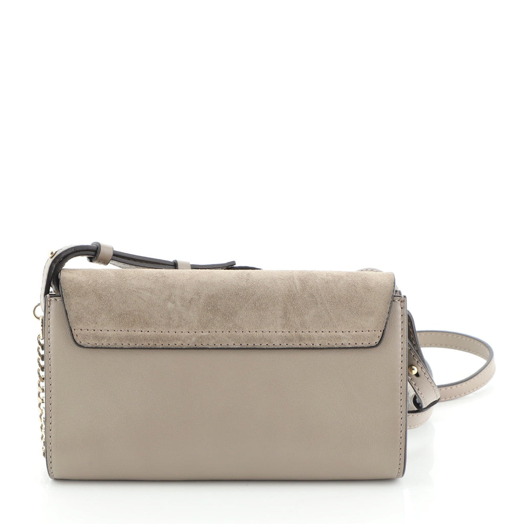 Faye Shoulder Bag Leather and Suede Mini