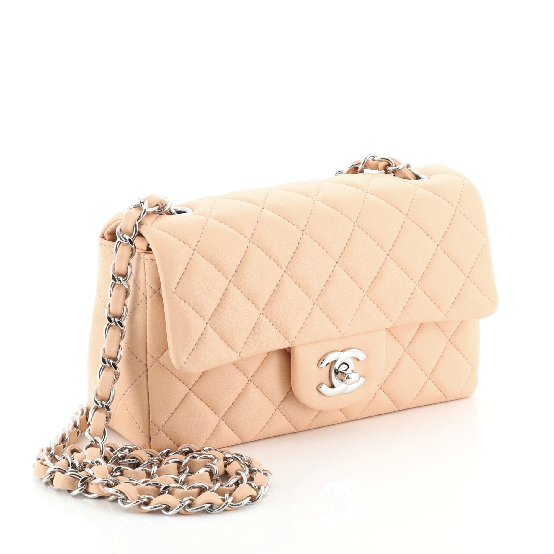 Classic Single Flap Bag Quilted Lambskin Mini