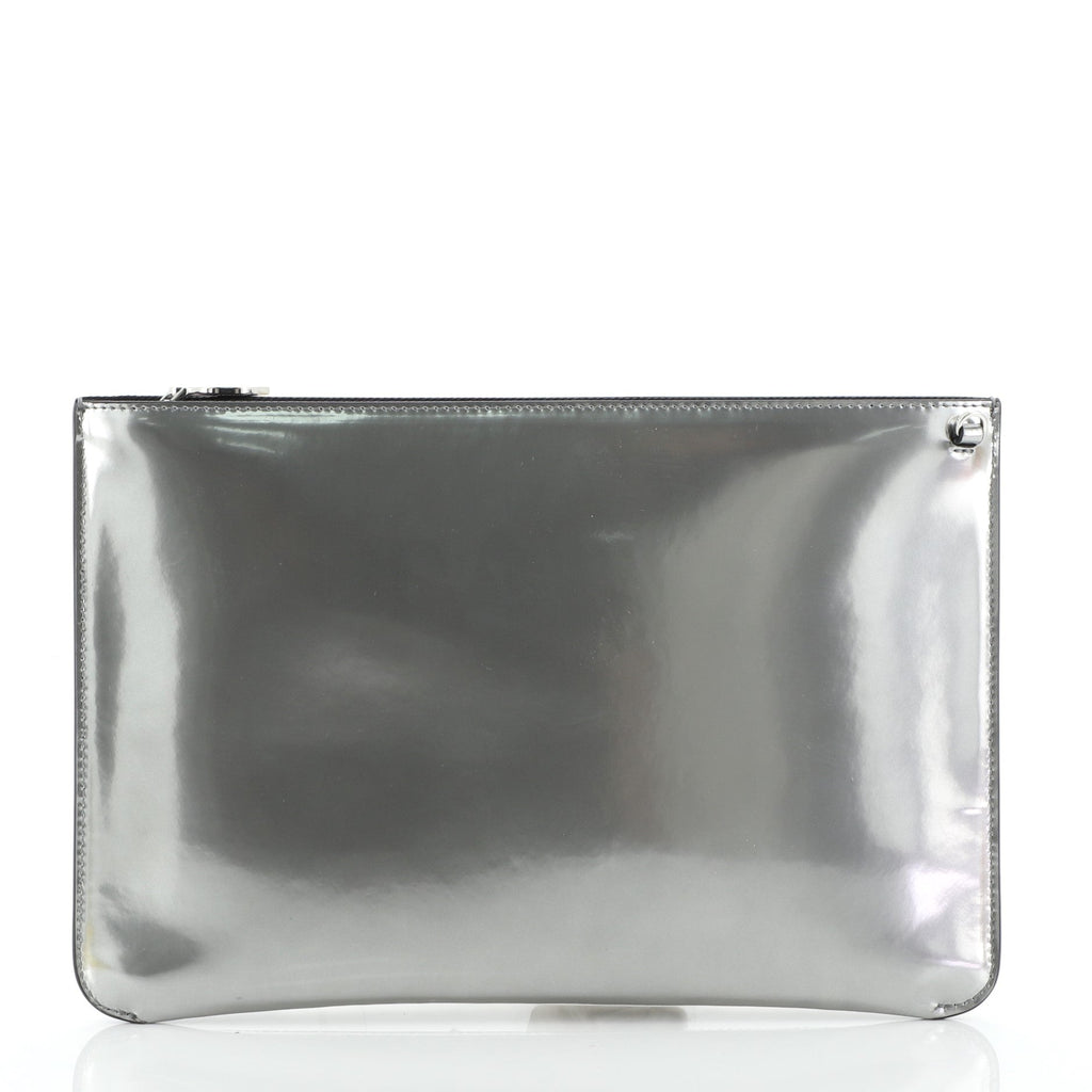 Loubiclutch Spiked Glitter PVC and Leather