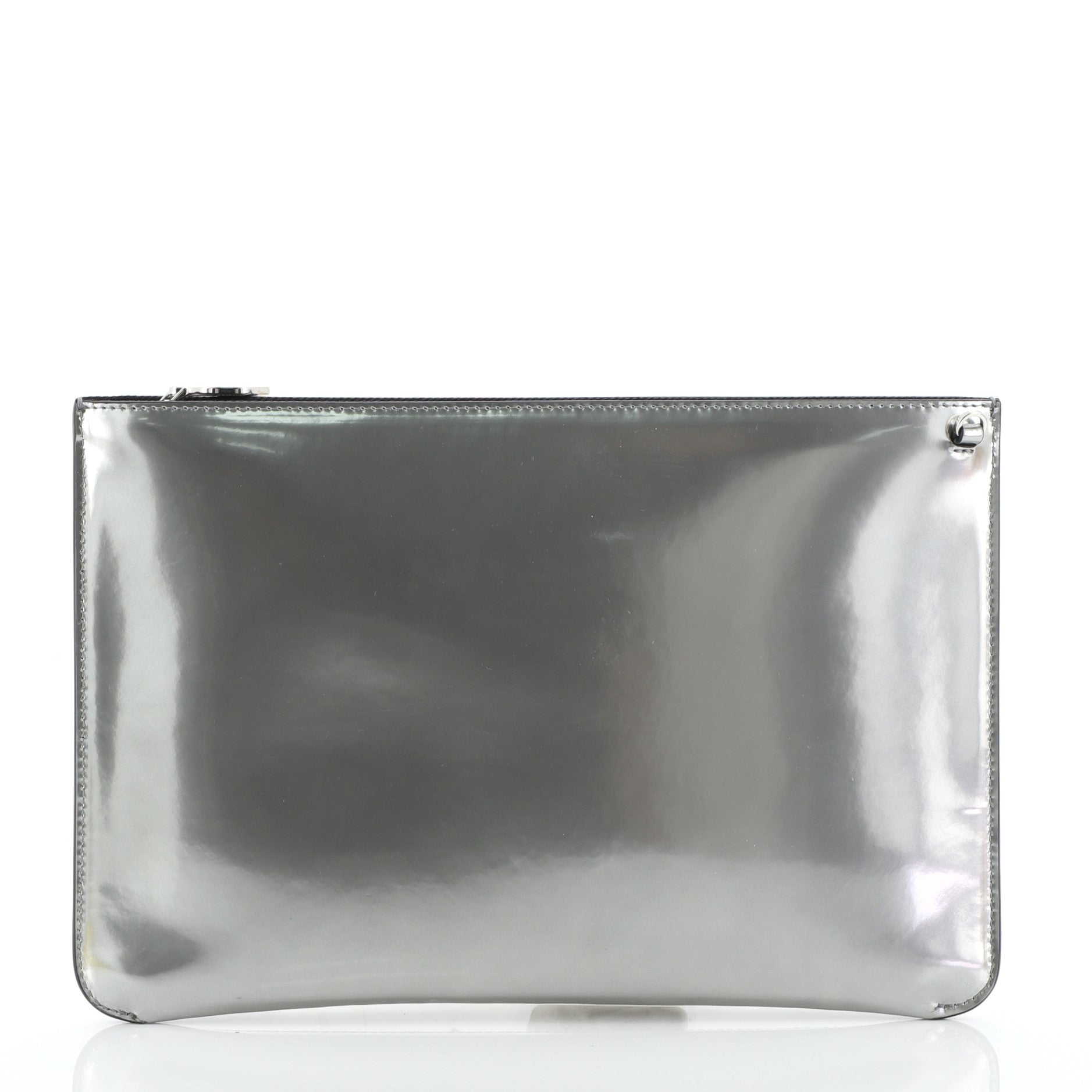 Loubiclutch Spiked Glitter PVC and Leather