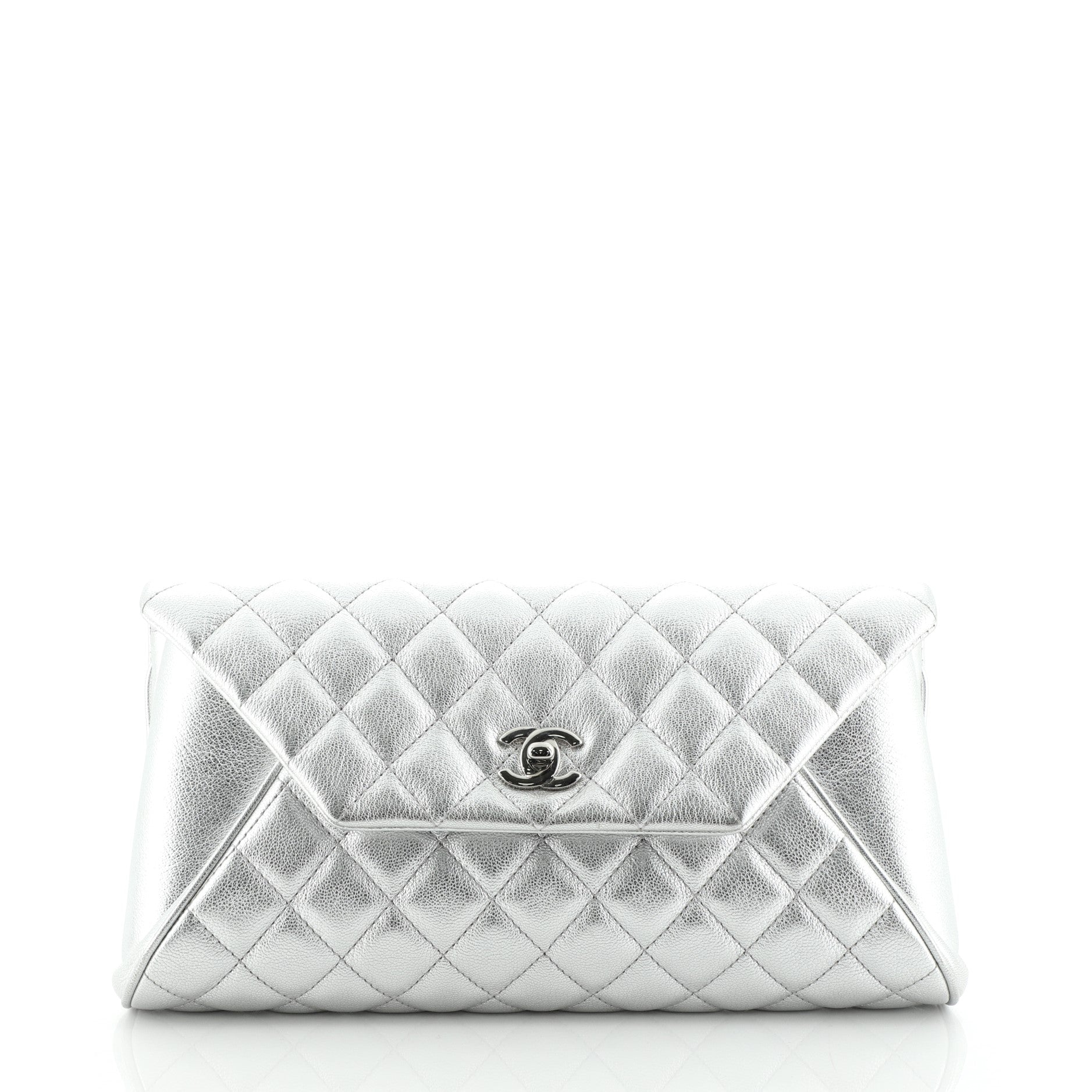 Fold Up Again Clutch Quilted Goatskin