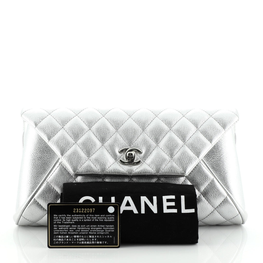 Fold Up Again Clutch Quilted Goatskin