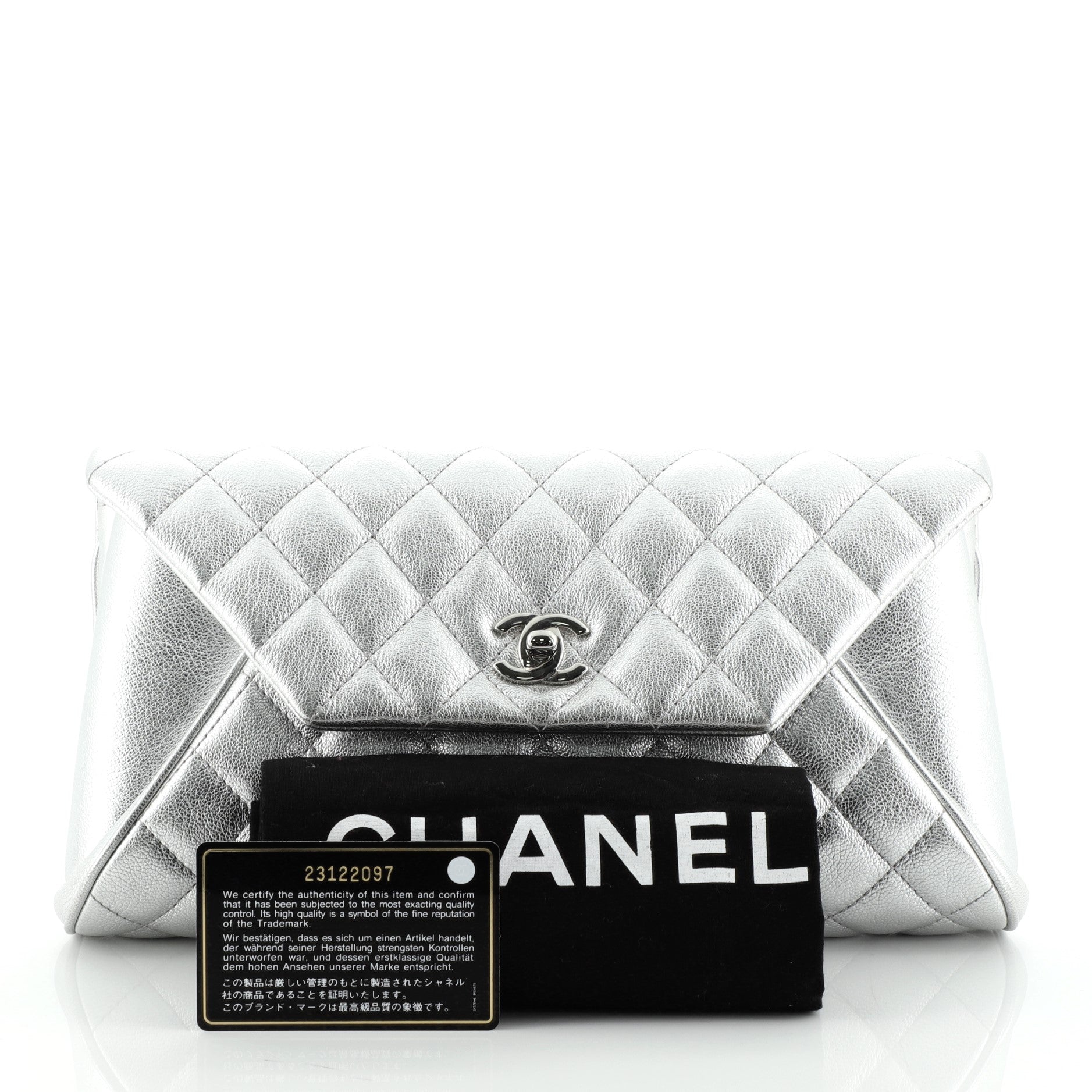 Fold Up Again Clutch Quilted Goatskin