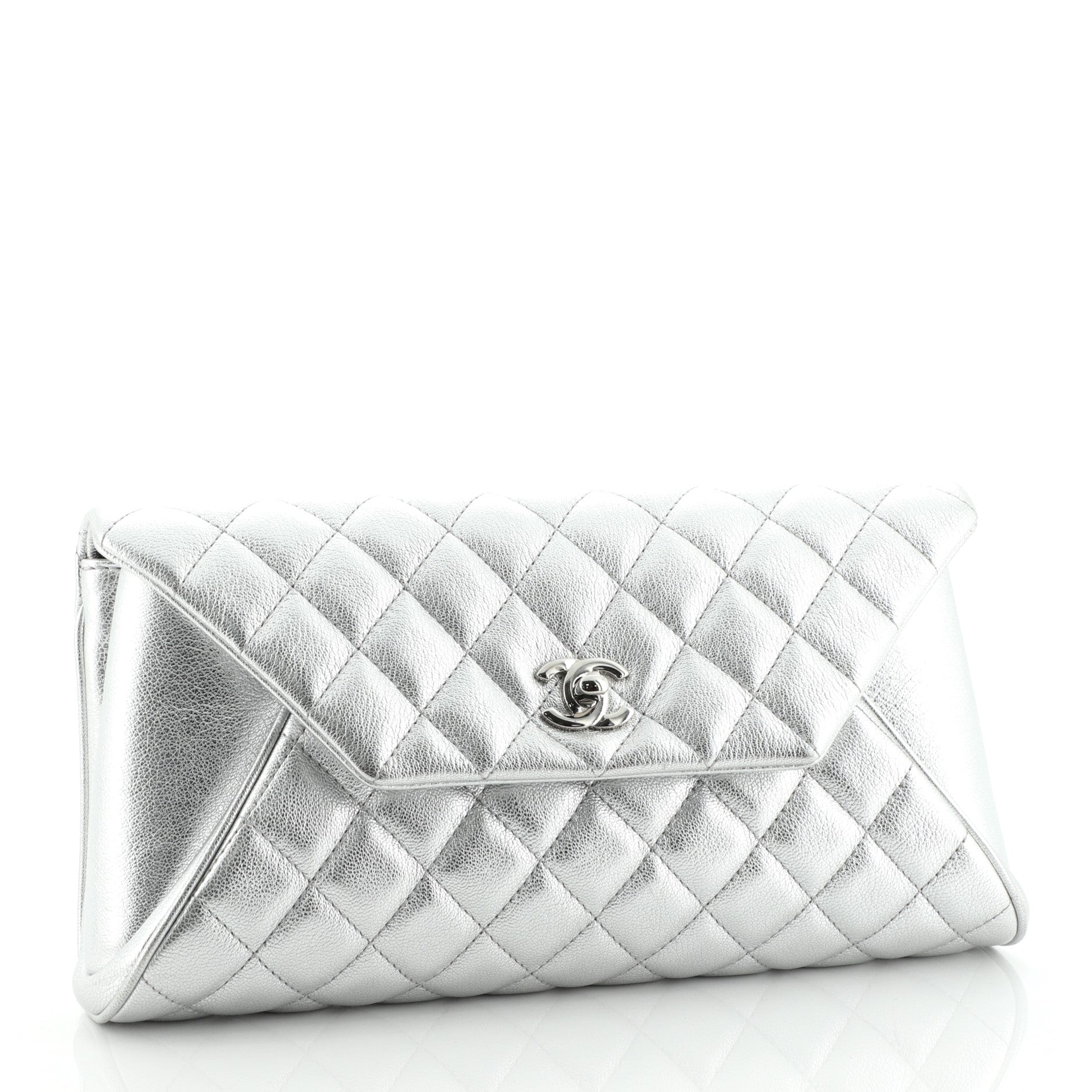 Fold Up Again Clutch Quilted Goatskin