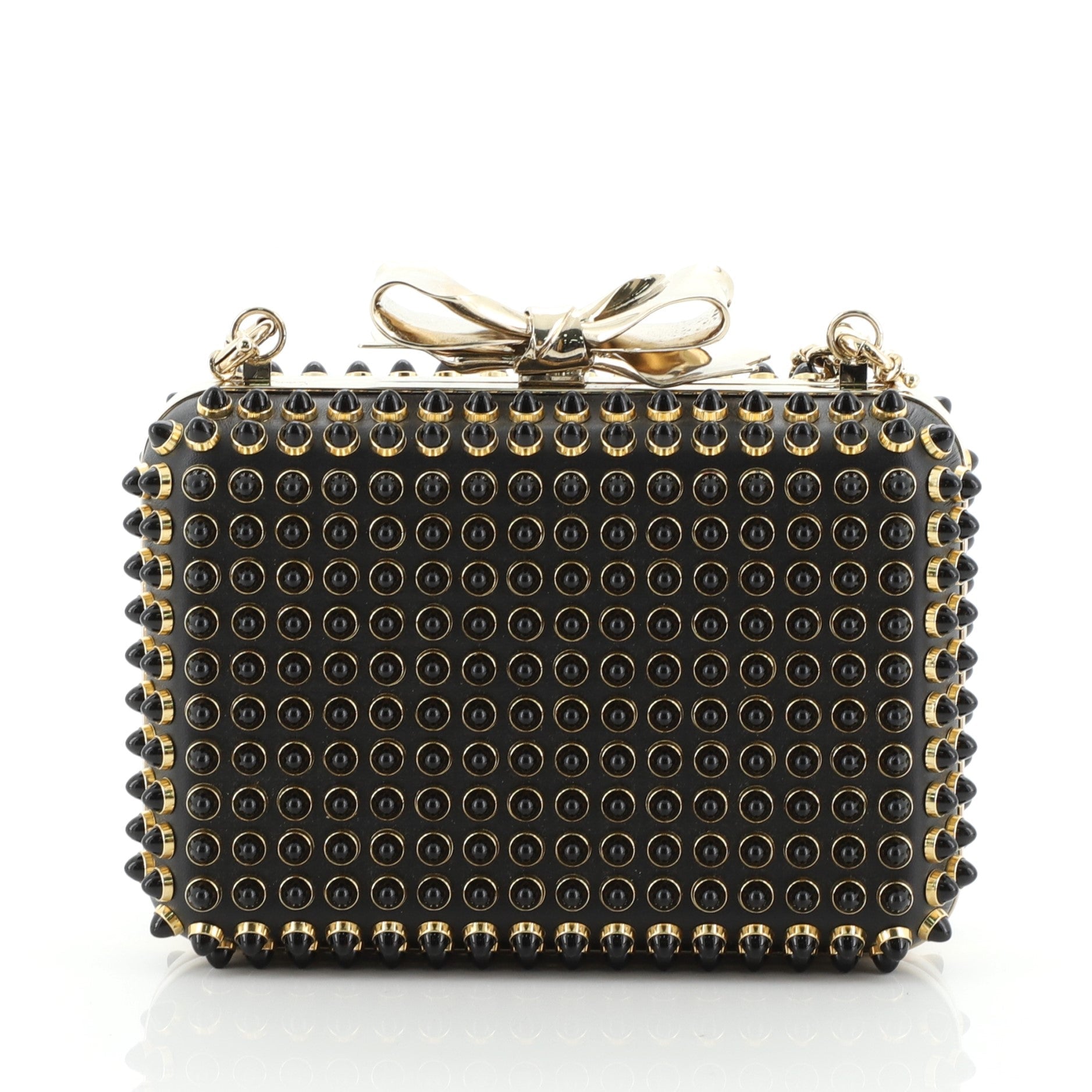 Fiocco Box Cabo Clutch Spiked Leather