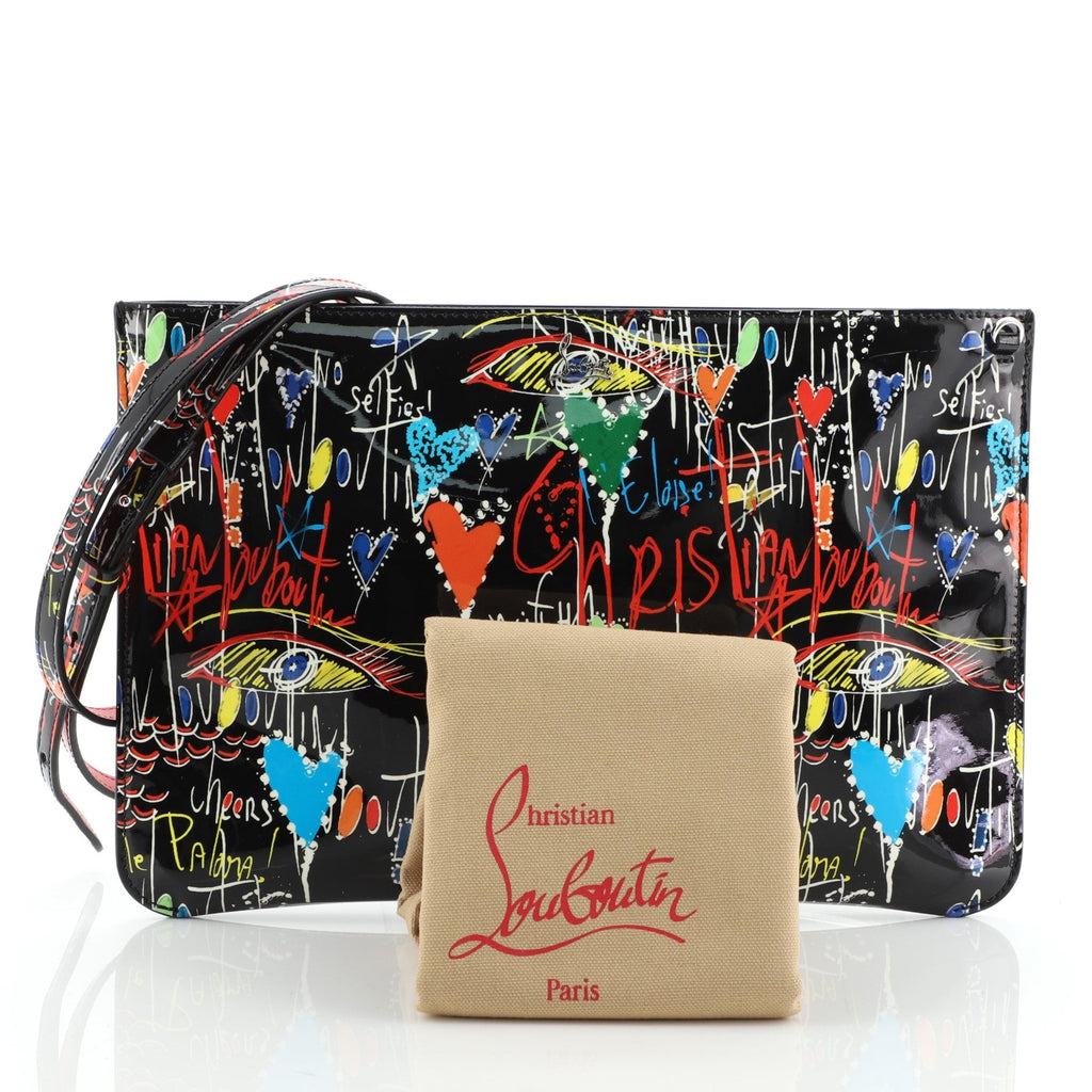 Loubiposh Clutch Printed Patent