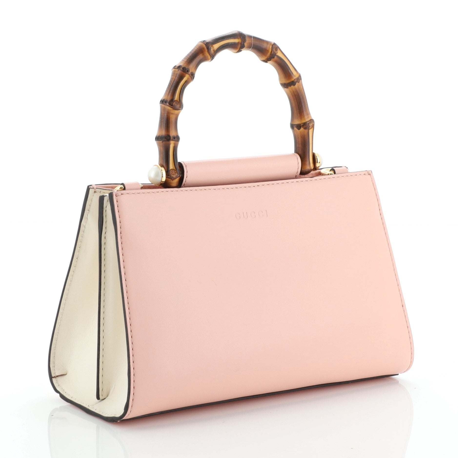 Nymphaea Top Handle Bag Leather Mini