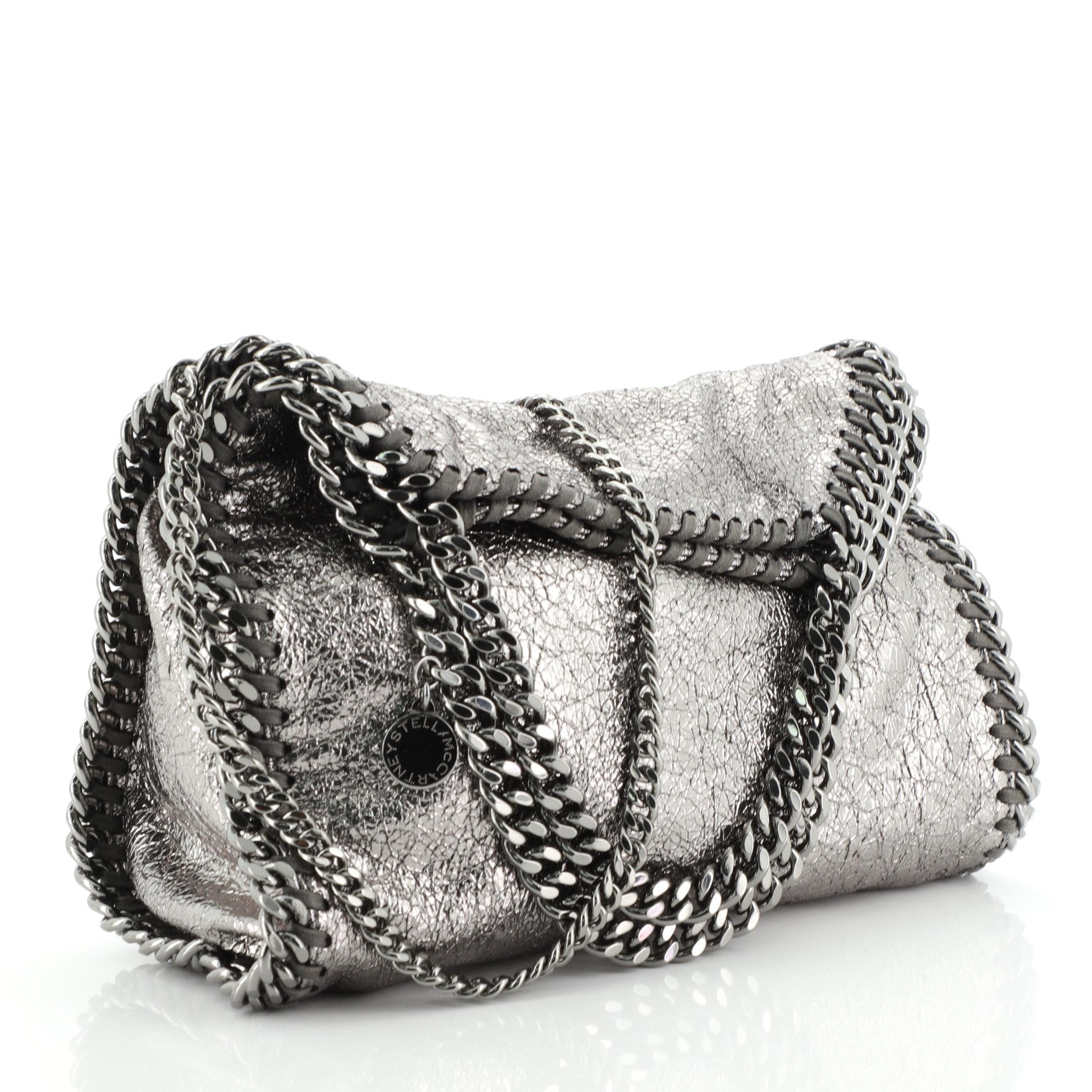 Falabella Fold Over Crossbody Bag Faux Leather Mini