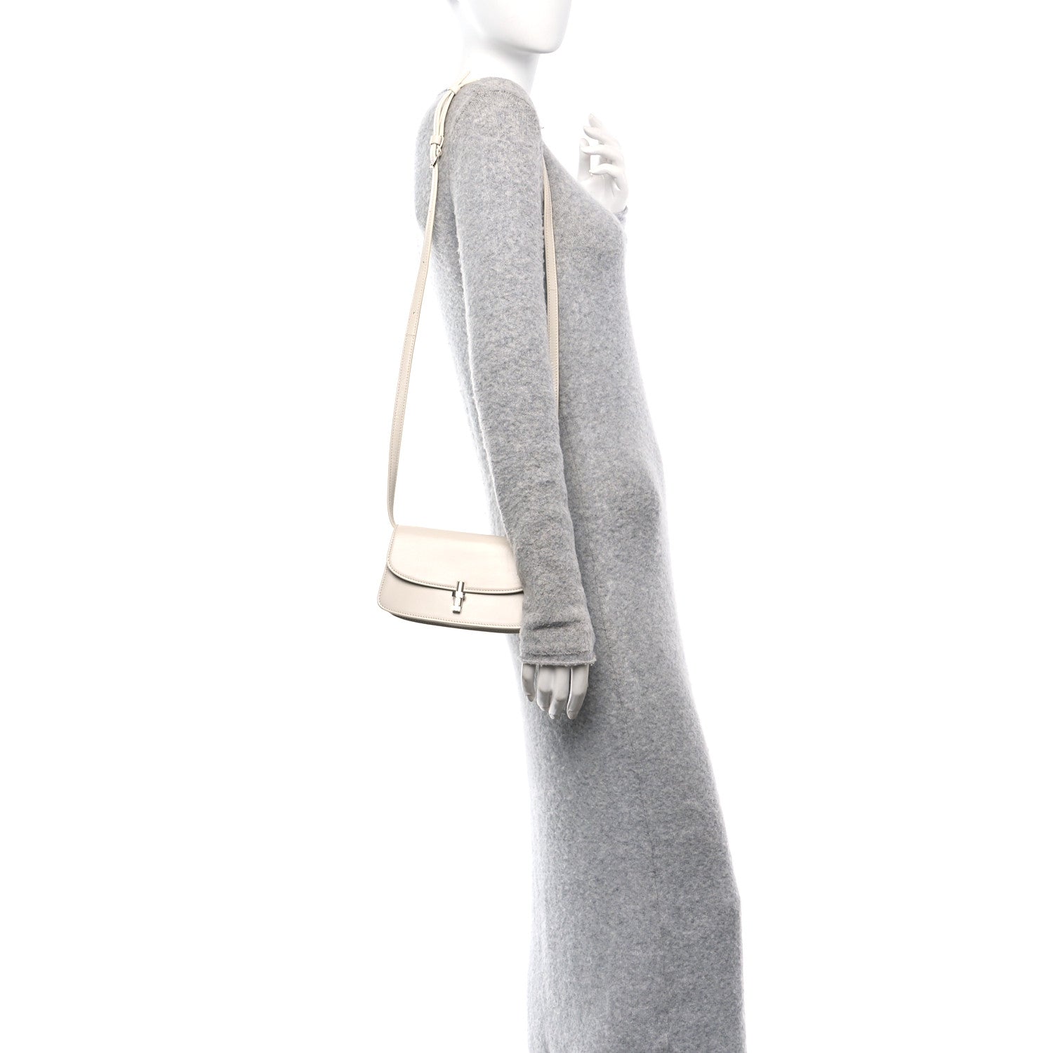 Smooth Calfskin The Sofia E/W Crossbody Ivory