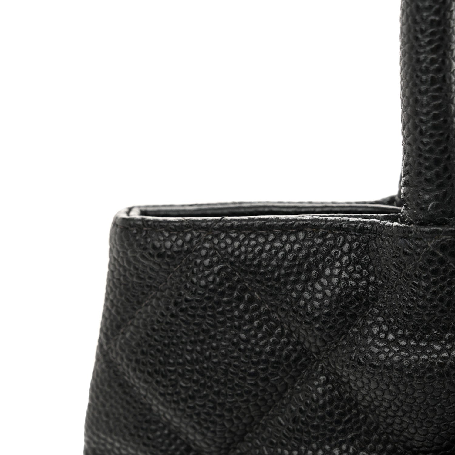 Caviar Quilted Medallion Tote Black