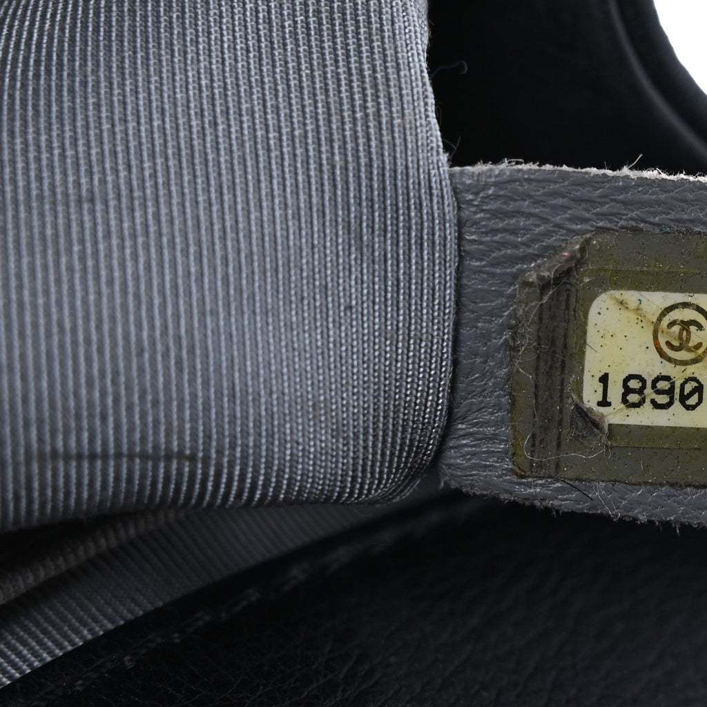 Calfskin Quilted Small Boy Flap Black