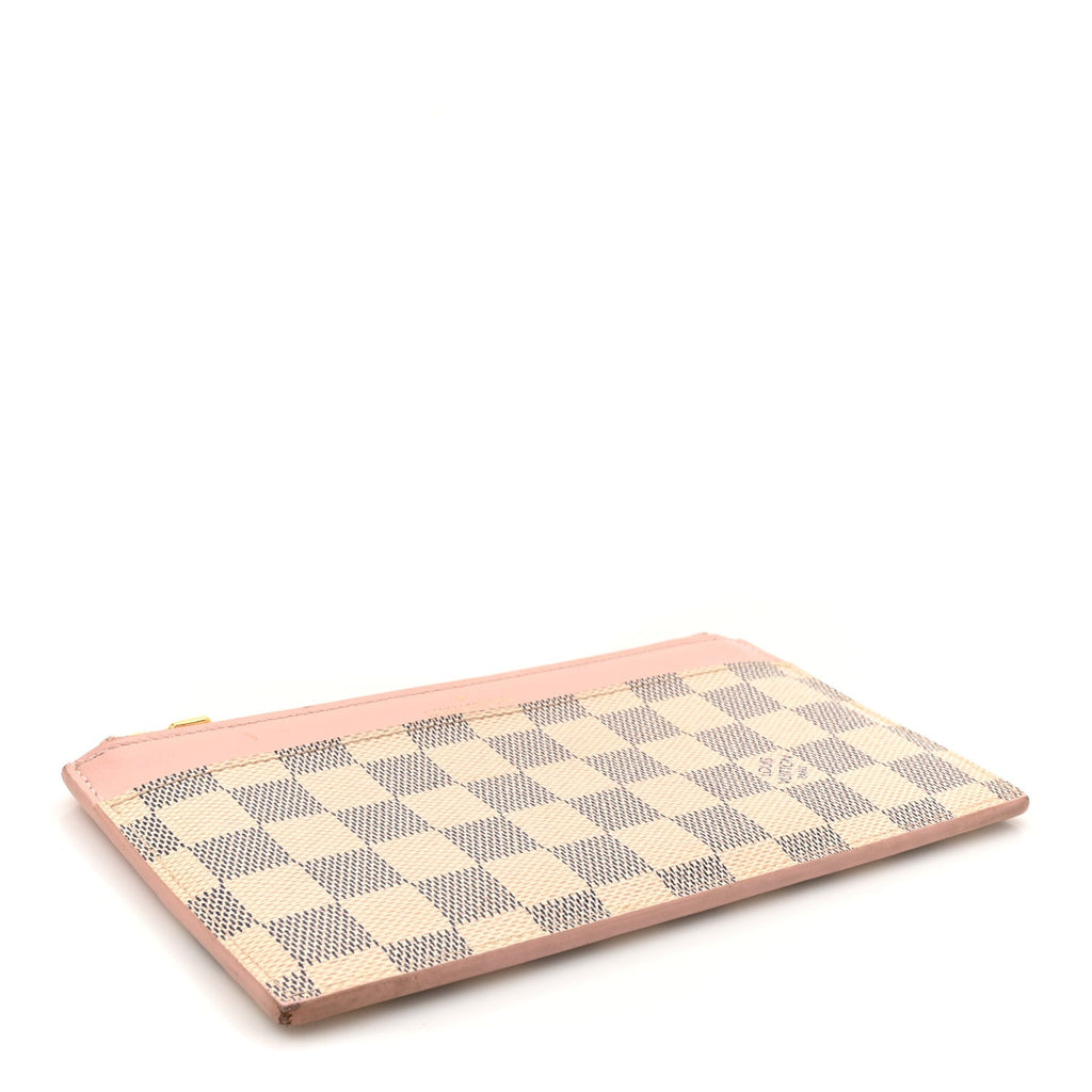Damier Azur Slim Purse Rose Ballerine