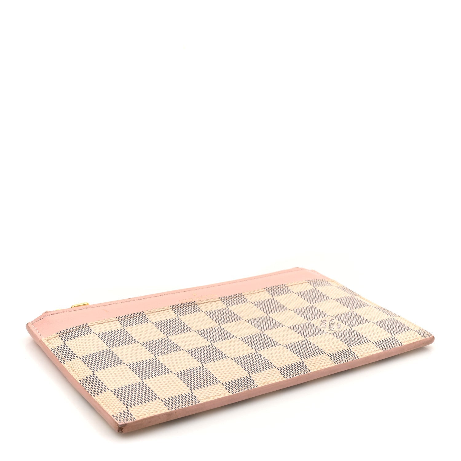 Damier Azur Slim Purse Rose Ballerine
