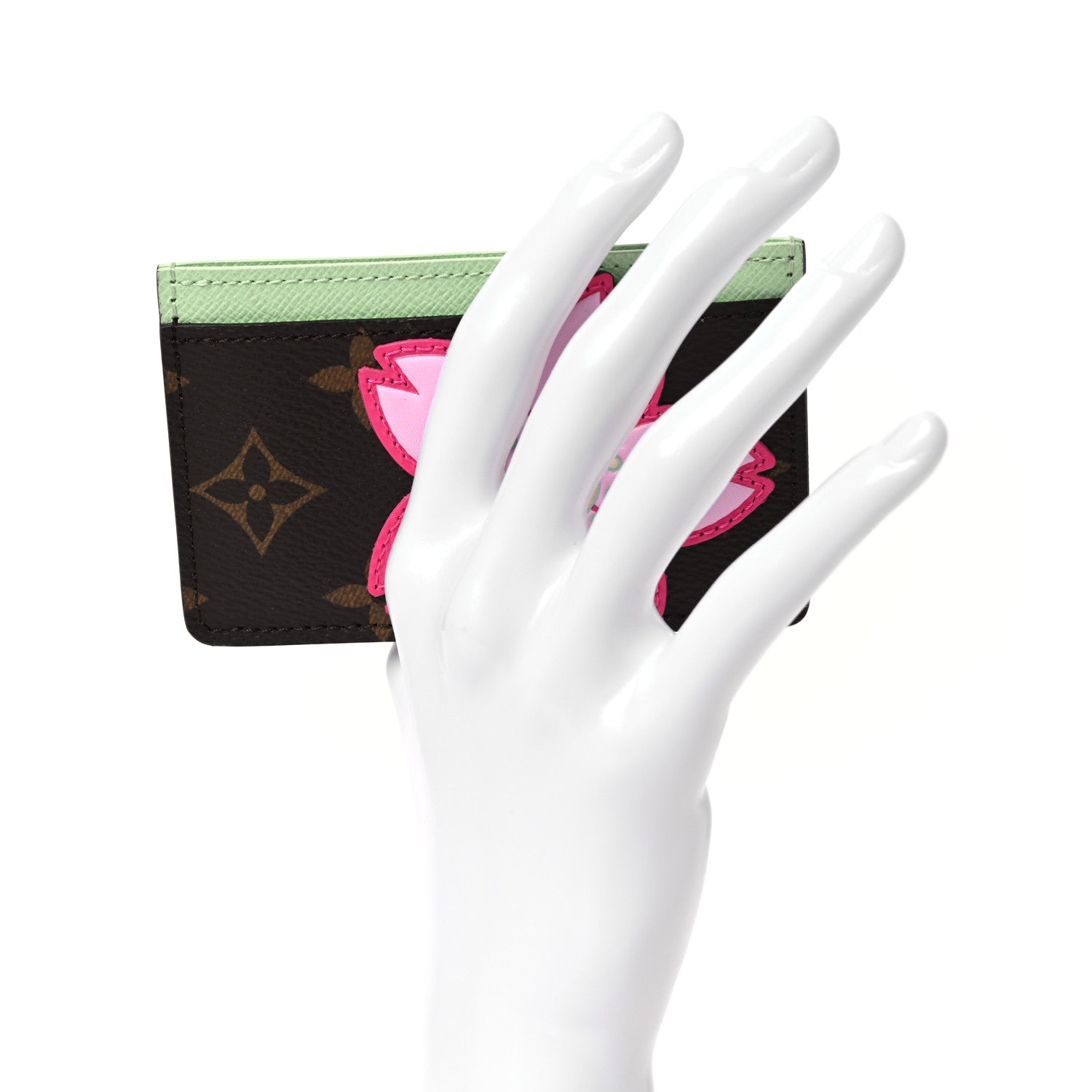 LV X TM Monogram Cherry Blossom  Holder Sakura Brown