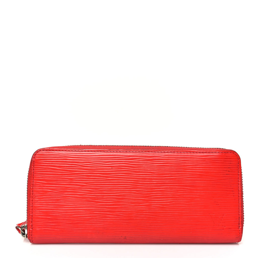 Epi Zippy Wallet Rouge