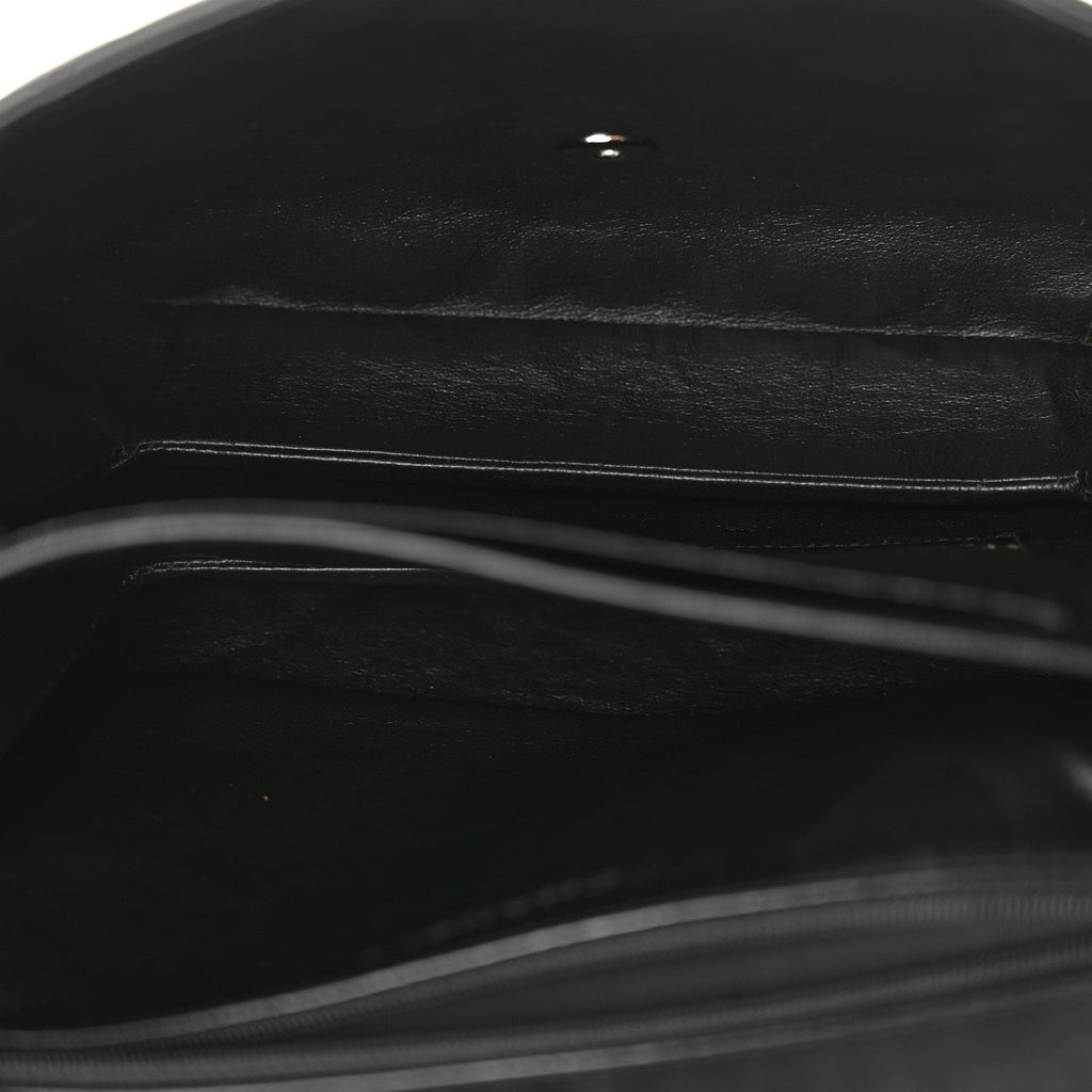 Lambskin Quilted Boy Messenger Black