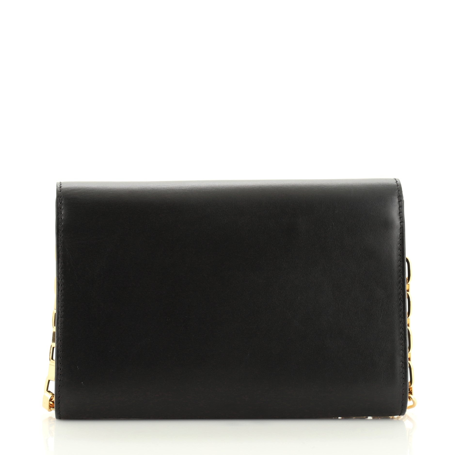 Chain Louise Clutch Leather with Python GM