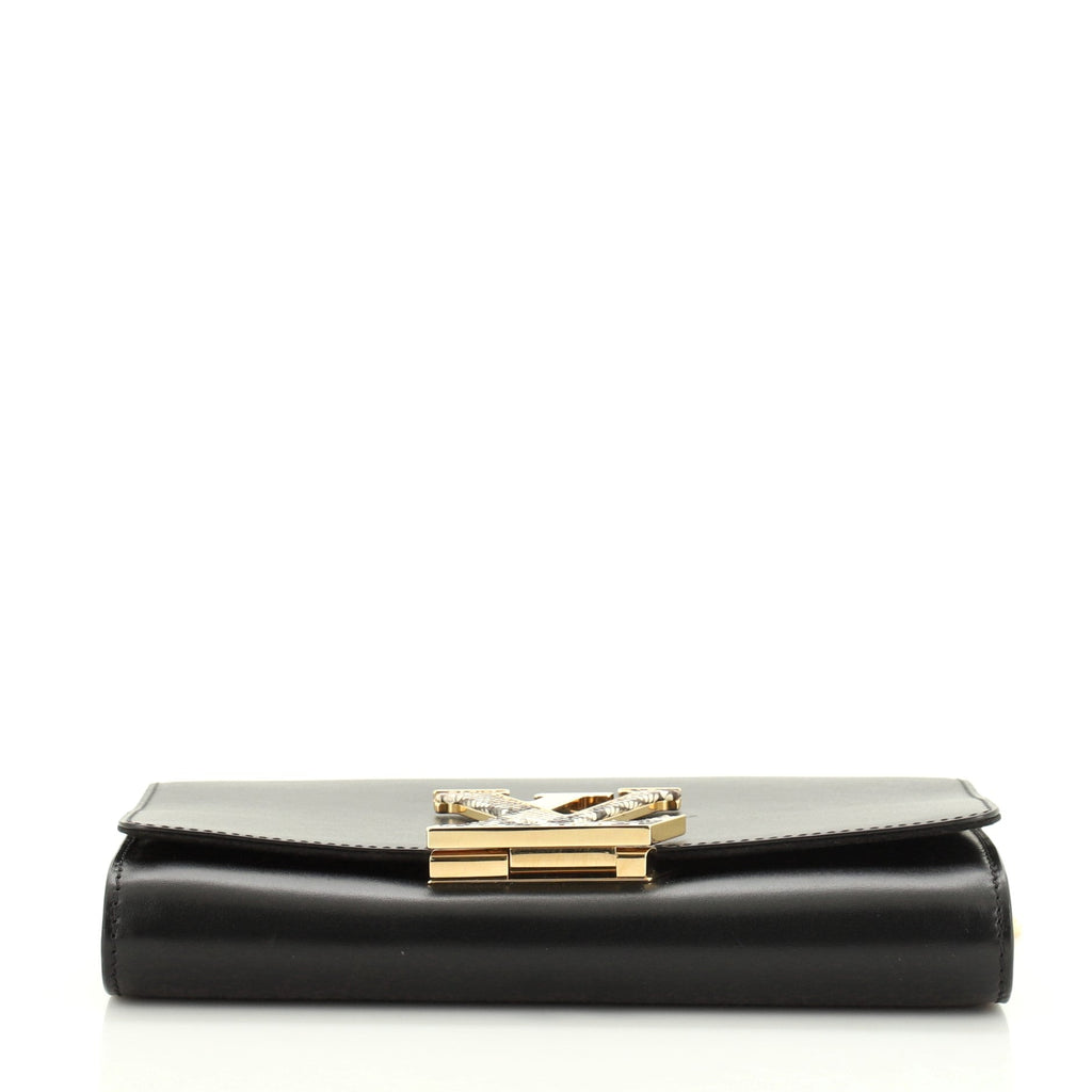 Chain Louise Clutch Leather with Python GM