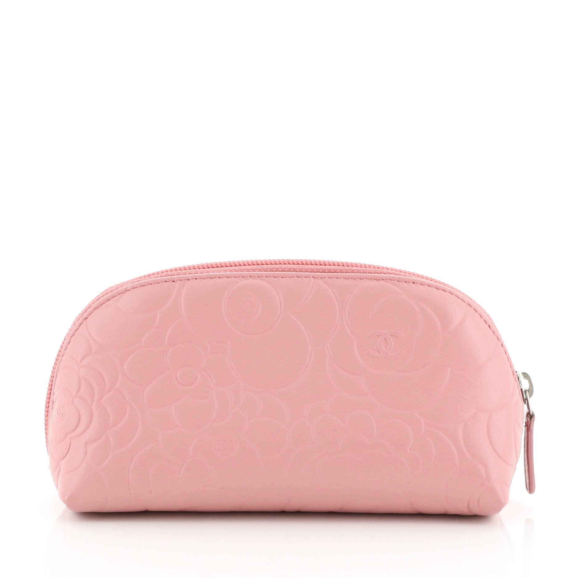 Cosmetic Case Camellia Lambskin Small