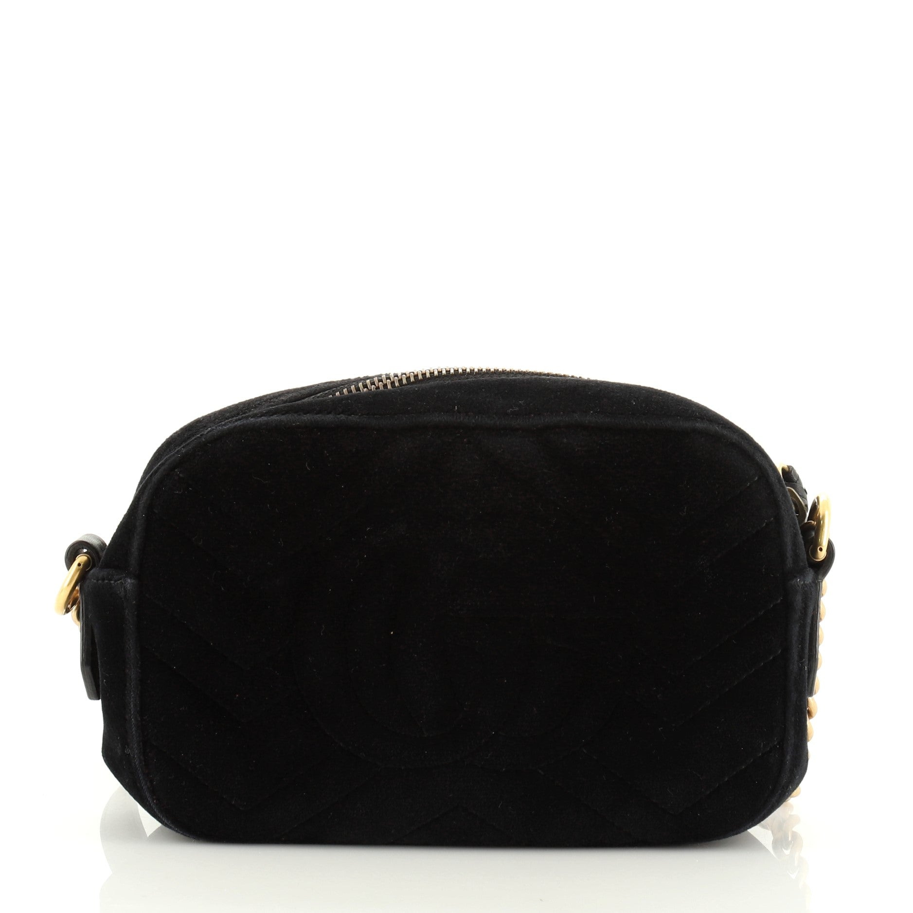 GG Marmont Shoulder Bag Crystal Embellished Matelasse Velvet Mini