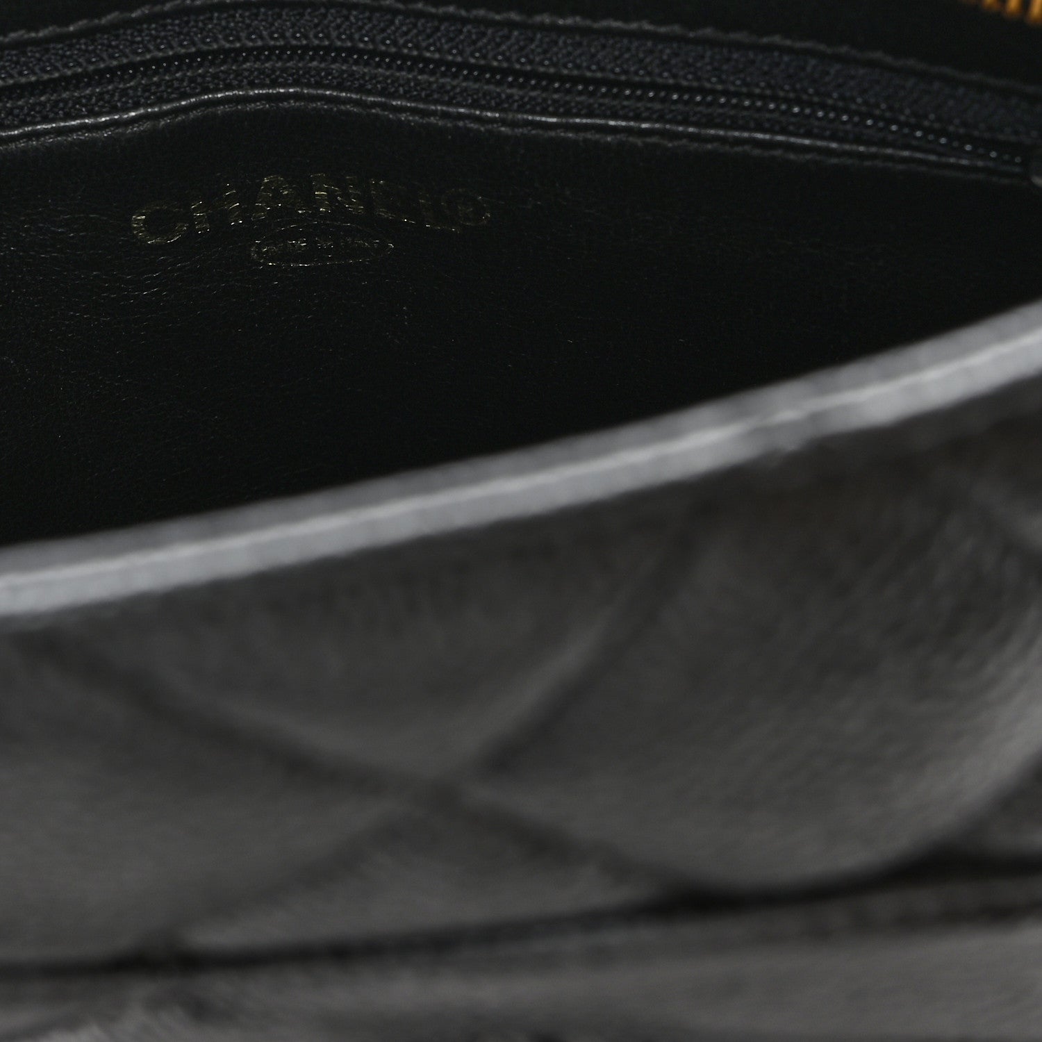 Caviar Quilted Medallion Tote Black