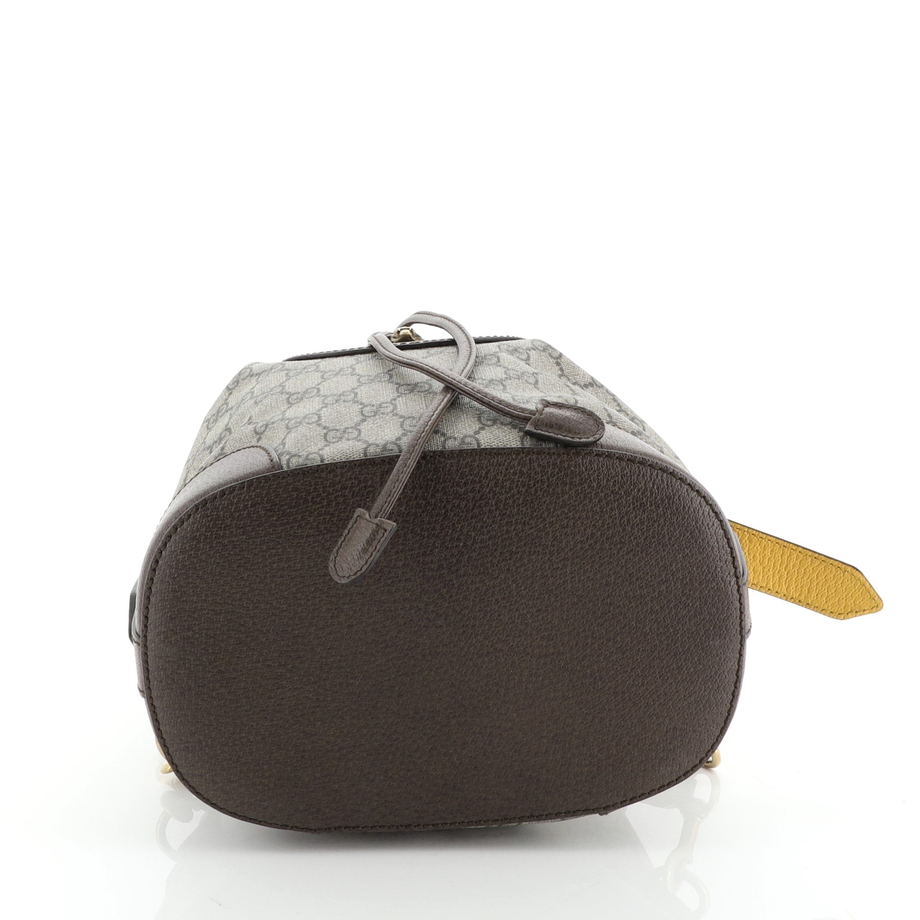 Neo Vintage Drawstring Bucket Backpack GG Coated Canvas Mini