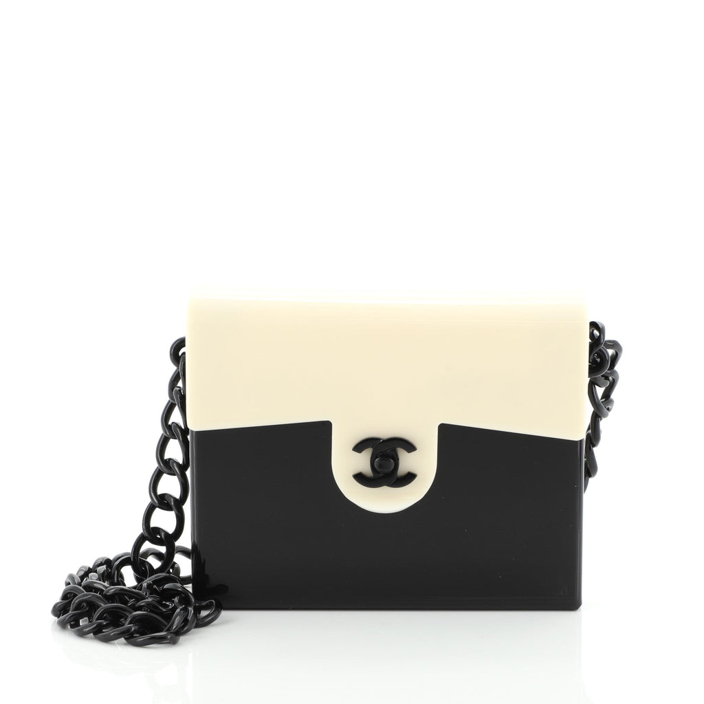 Vintage CC Chain Shoulder Bag Resin Mini
