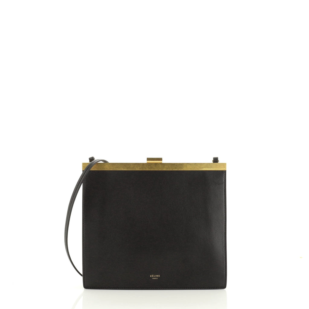 Clasp Crossbody Bag Leather Mini