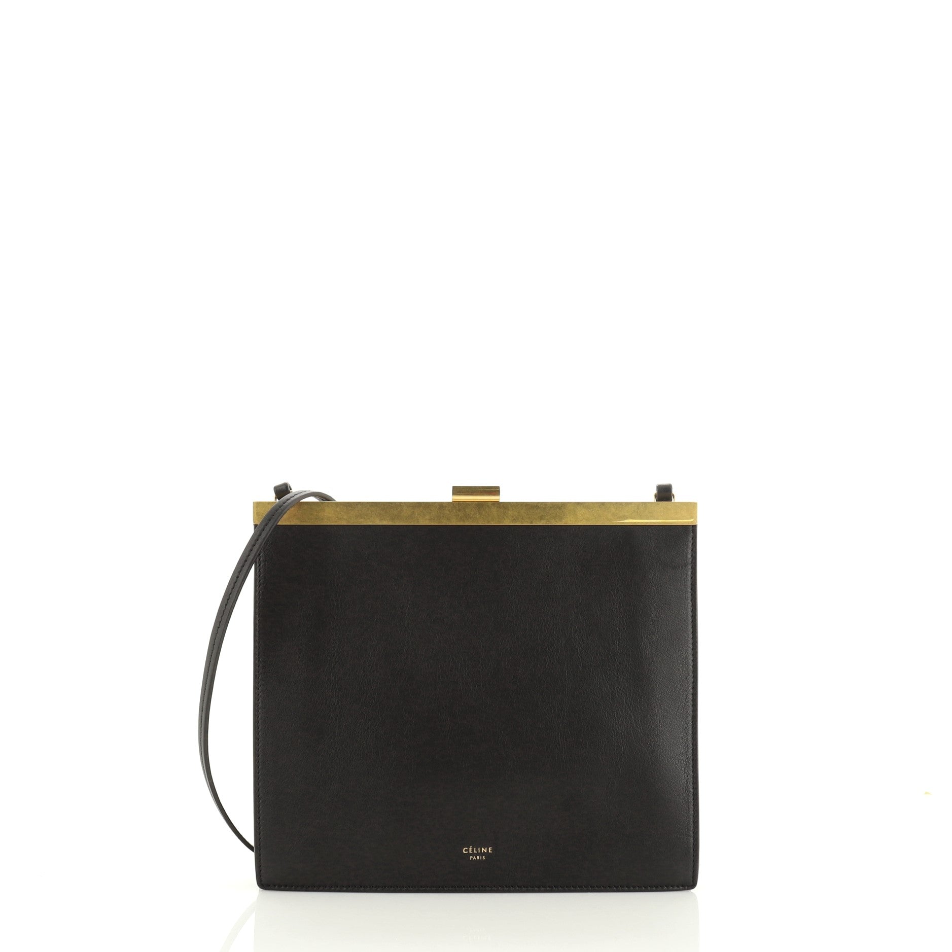 Clasp Crossbody Bag Leather Mini