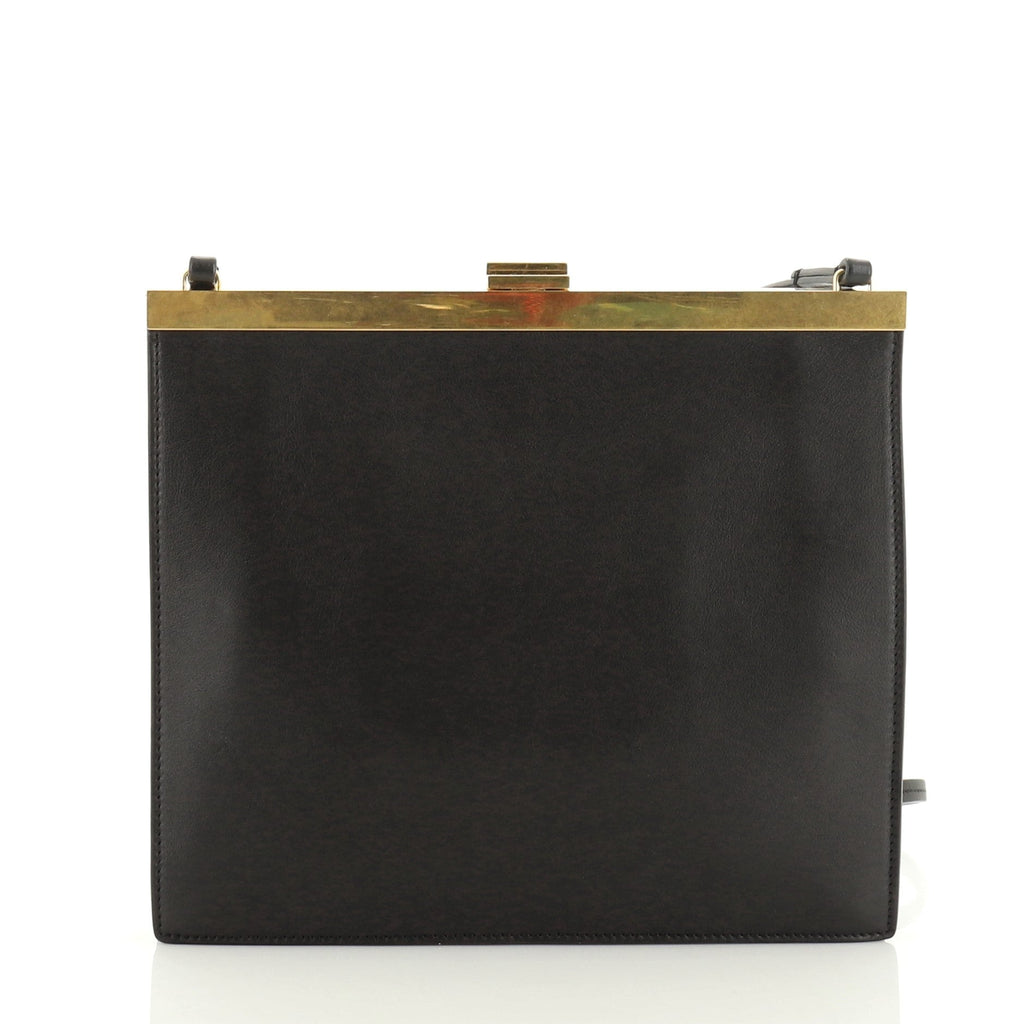 Clasp Crossbody Bag Leather Mini