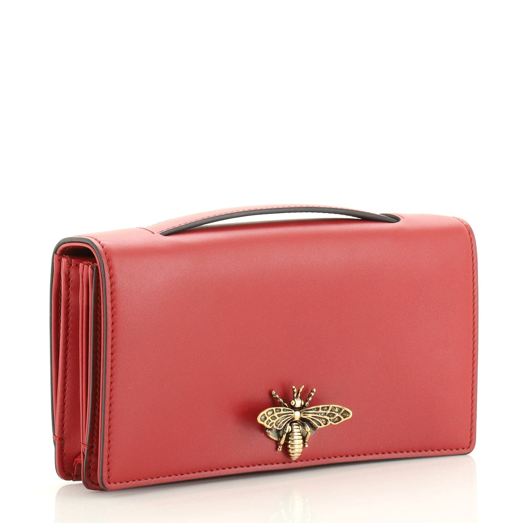 Bee Clutch Leather