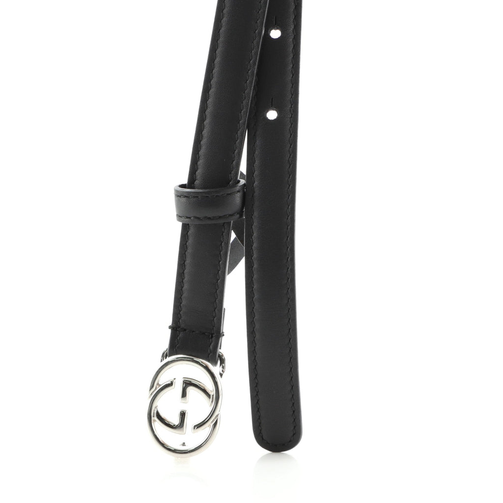 Interlocking G Belt Leather Thin