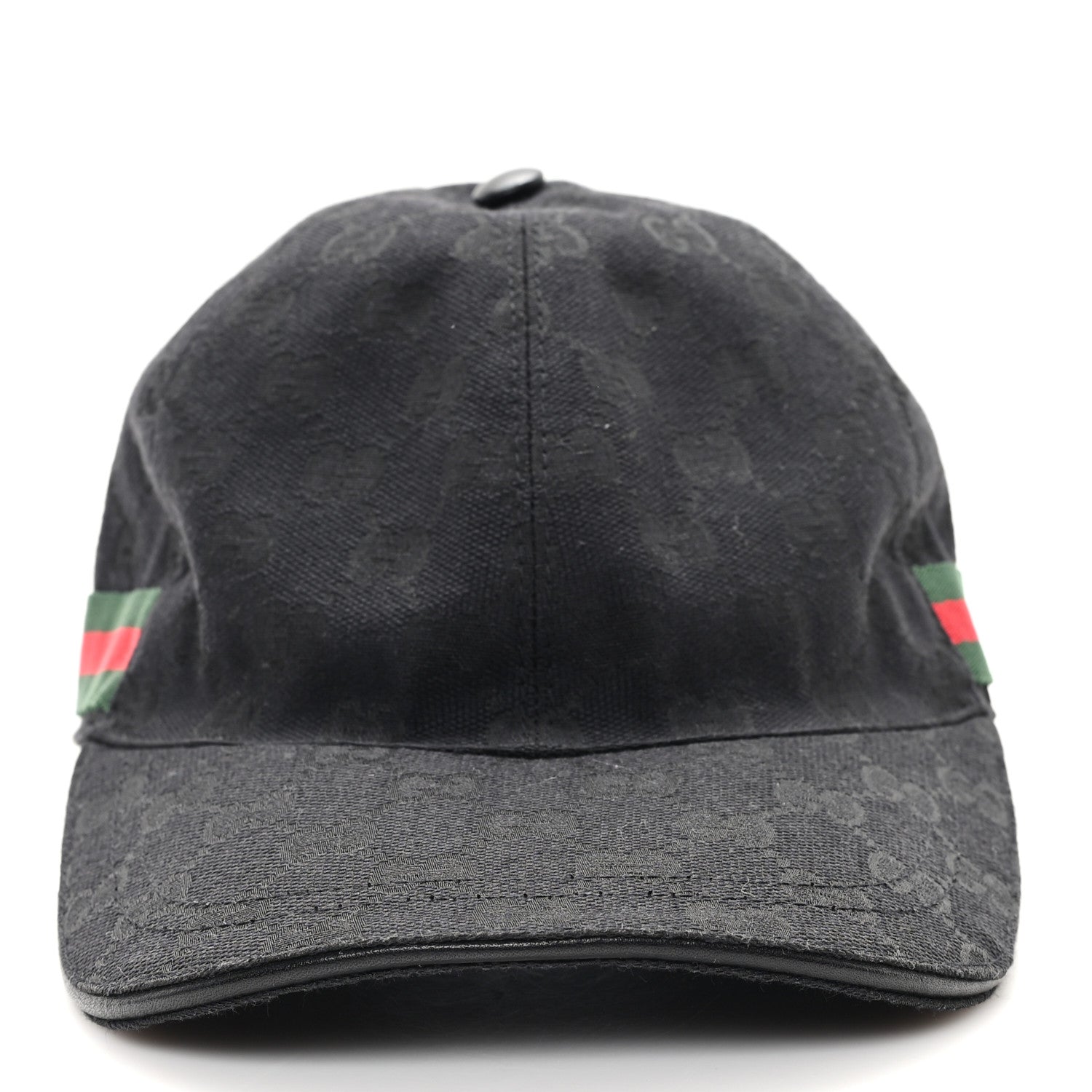 Monogram Web Baseball Hat M Black
