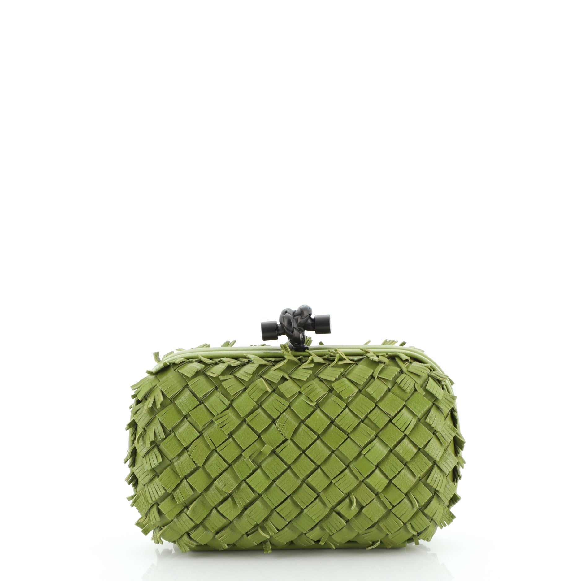 Box Knot Clutch Fringe Intrecciato Nappa Small