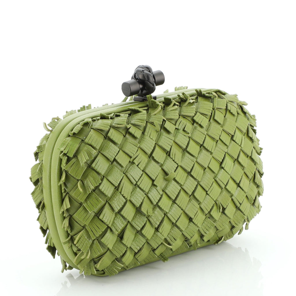 Box Knot Clutch Fringe Intrecciato Nappa Small