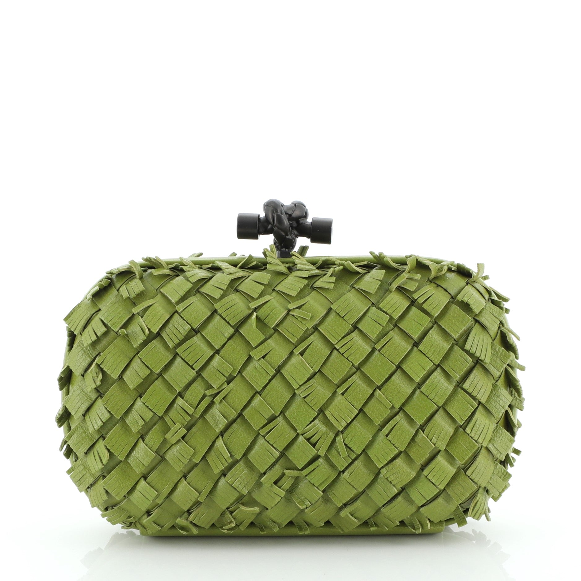 Box Knot Clutch Fringe Intrecciato Nappa Small