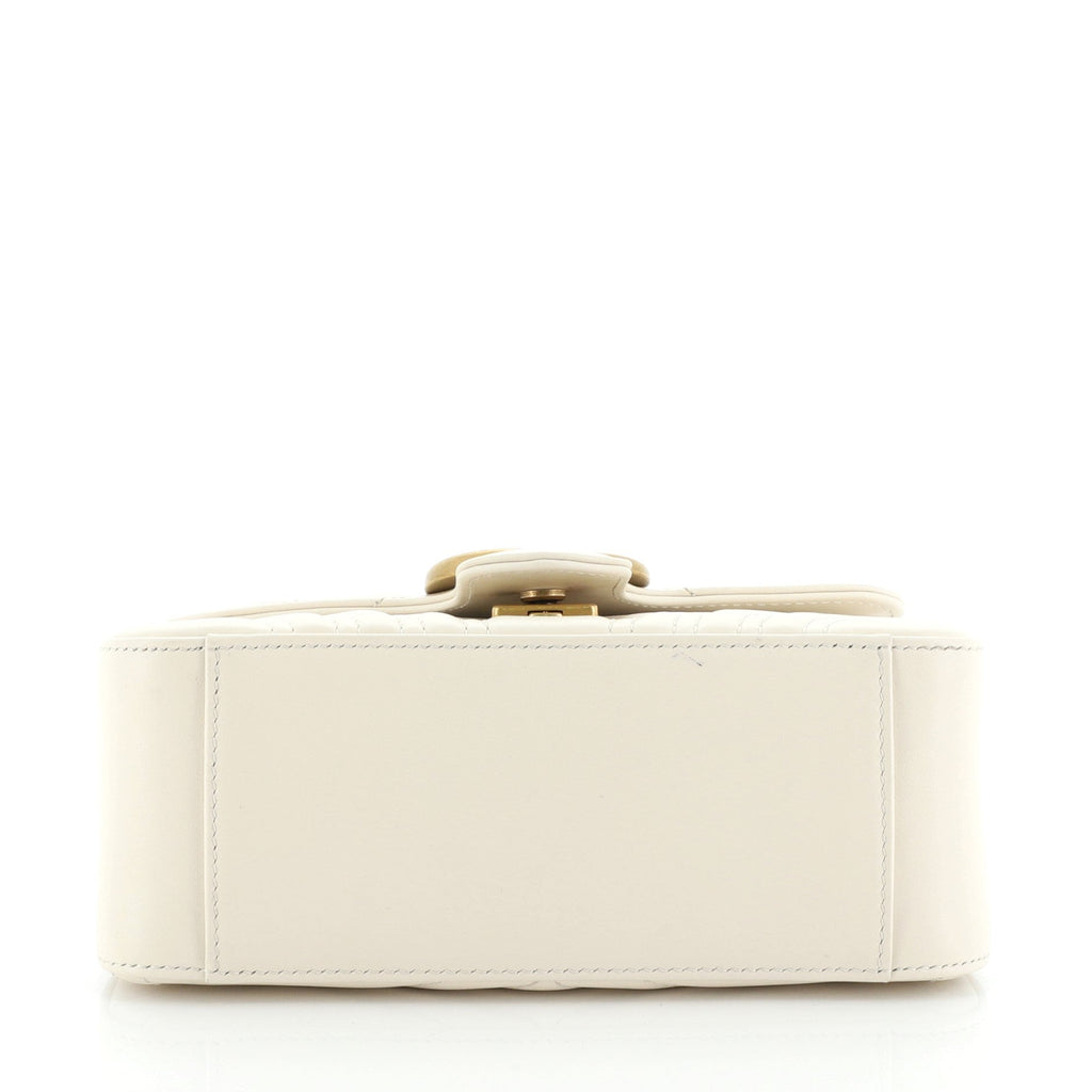 GG Marmont Top Handle Flap Bag Matelasse Leather Mini