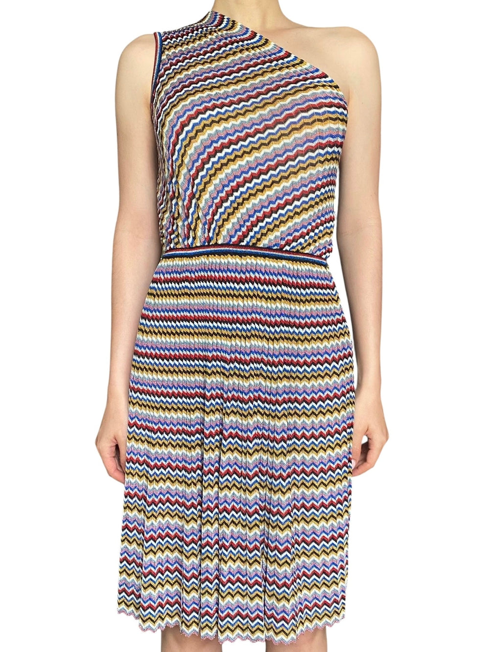 Missoni Multicolour Stripe Knit Mini Dress - 42 / US 4-6